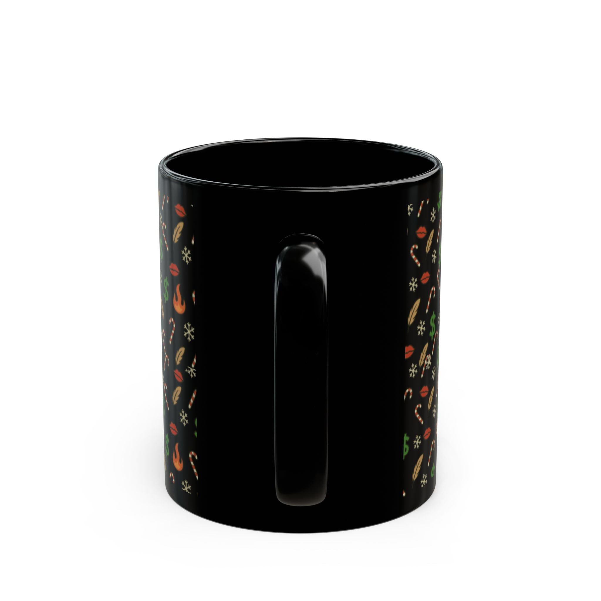 Christmas Maneater Black Coffee Mug — 11oz & 15oz