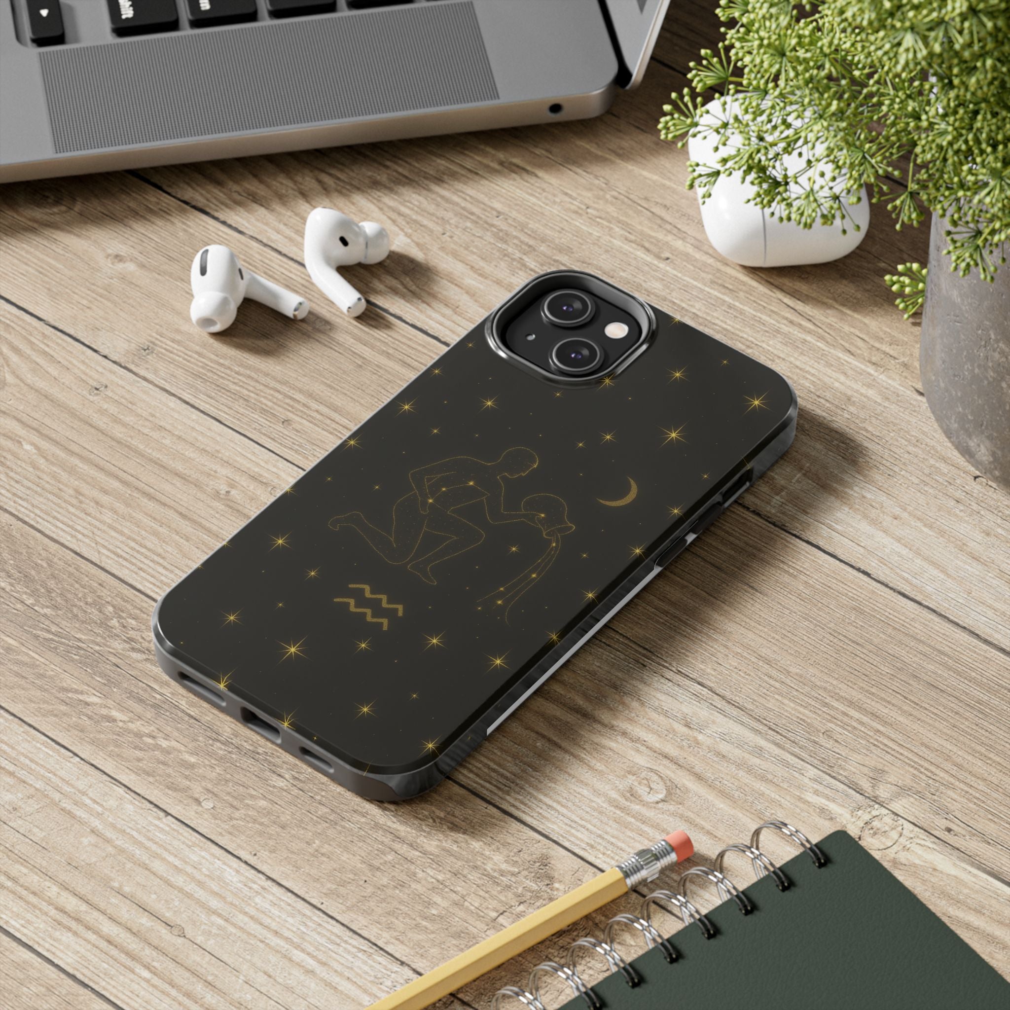 Aquarius Constellation Tough Phone Case — Zodiac Water-Bearer Astrology Design