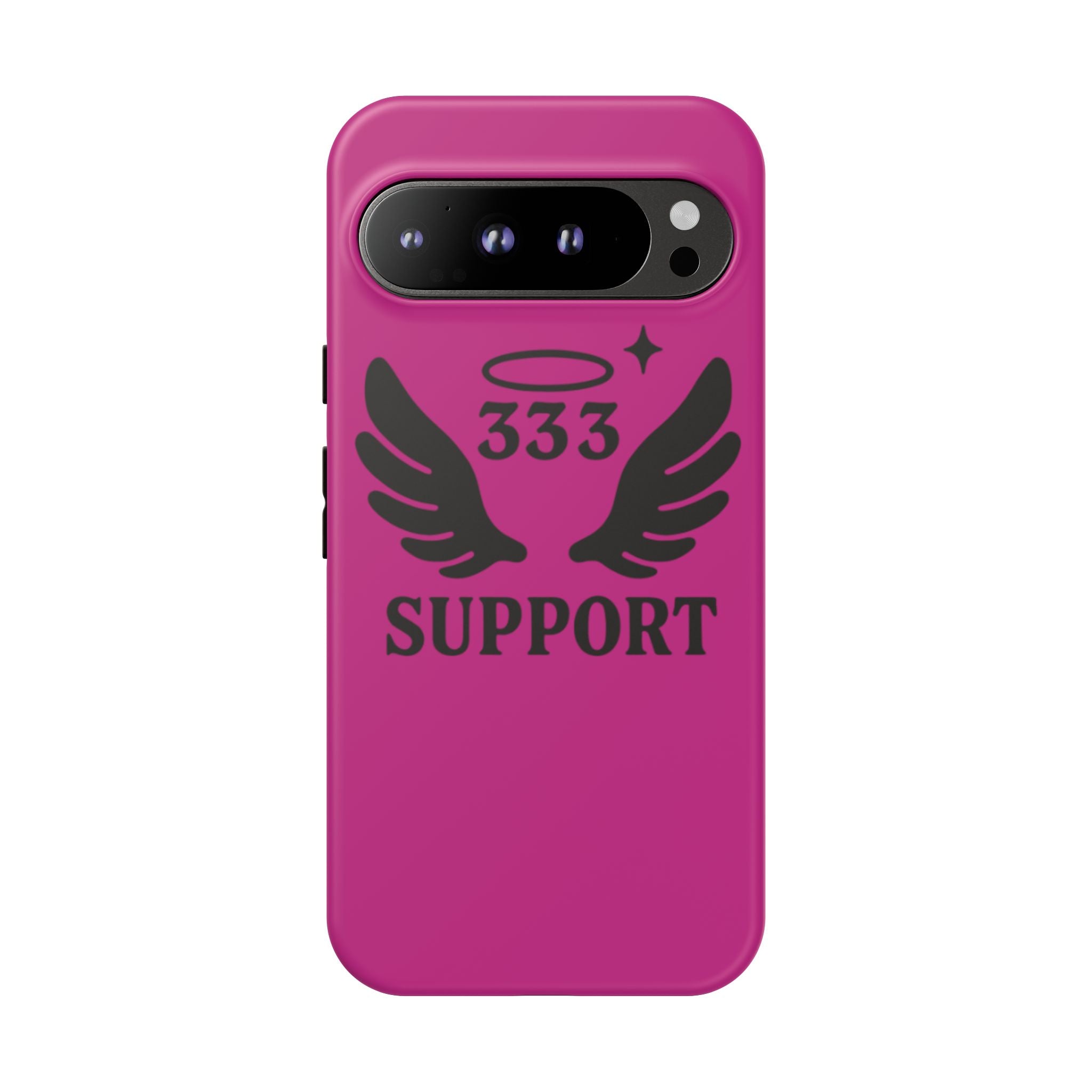Black & Pink 333 Support Phone Case