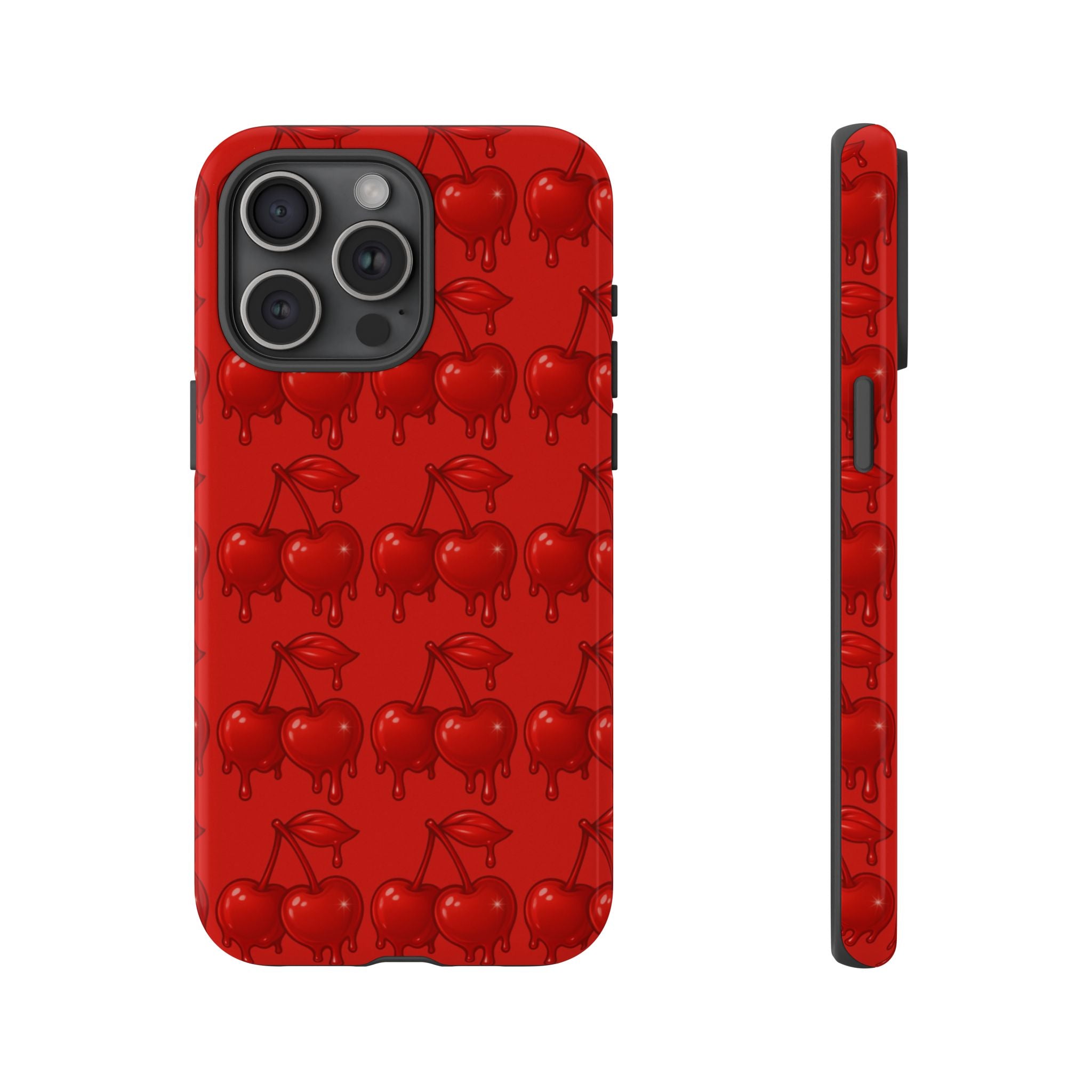 Red Dripping Cherry Phone Case