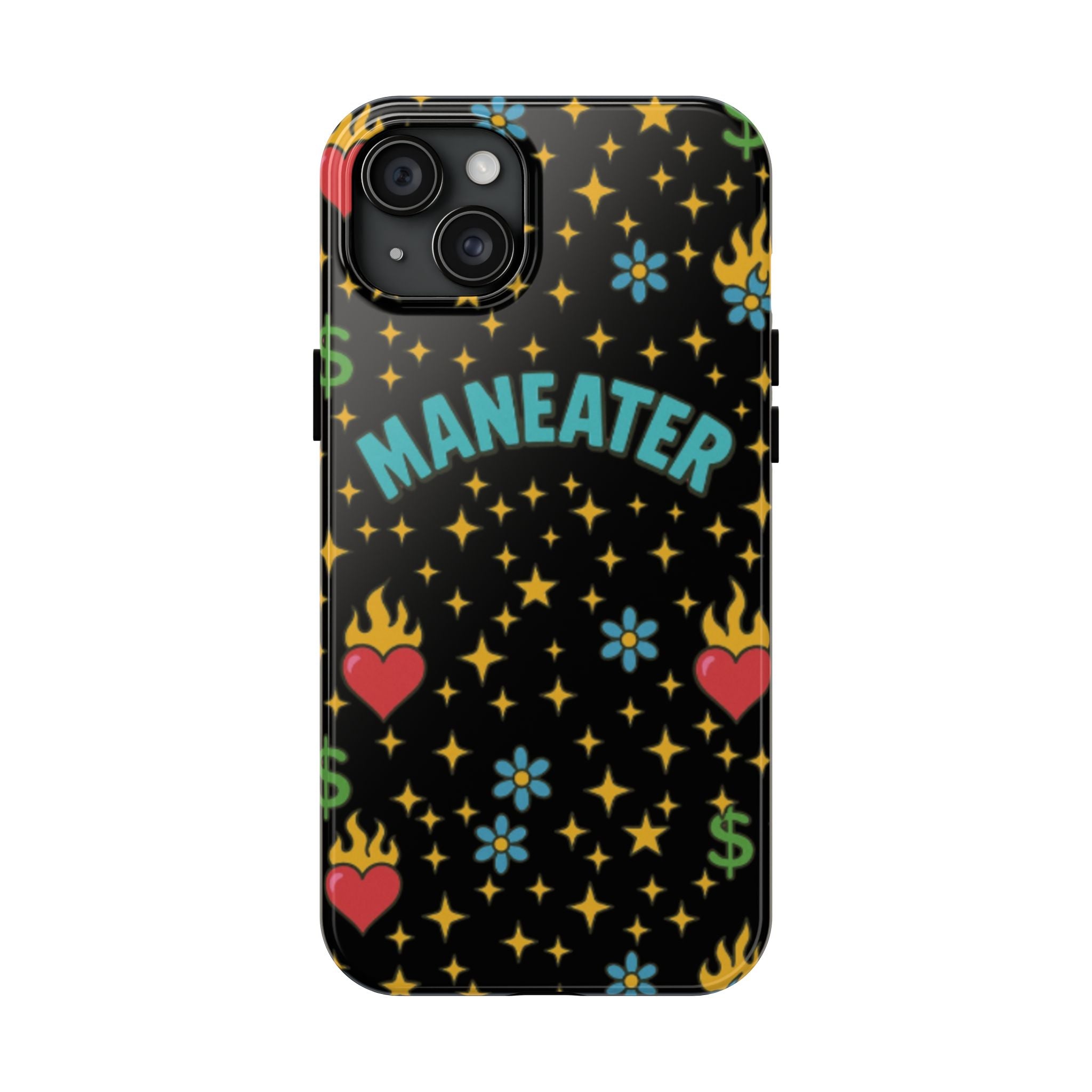 Maneater Flaming Heart Phone Case