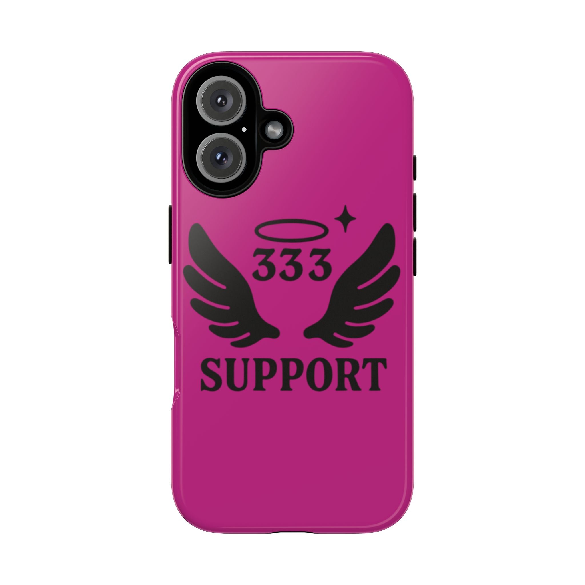 Black & Pink 333 Support Phone Case