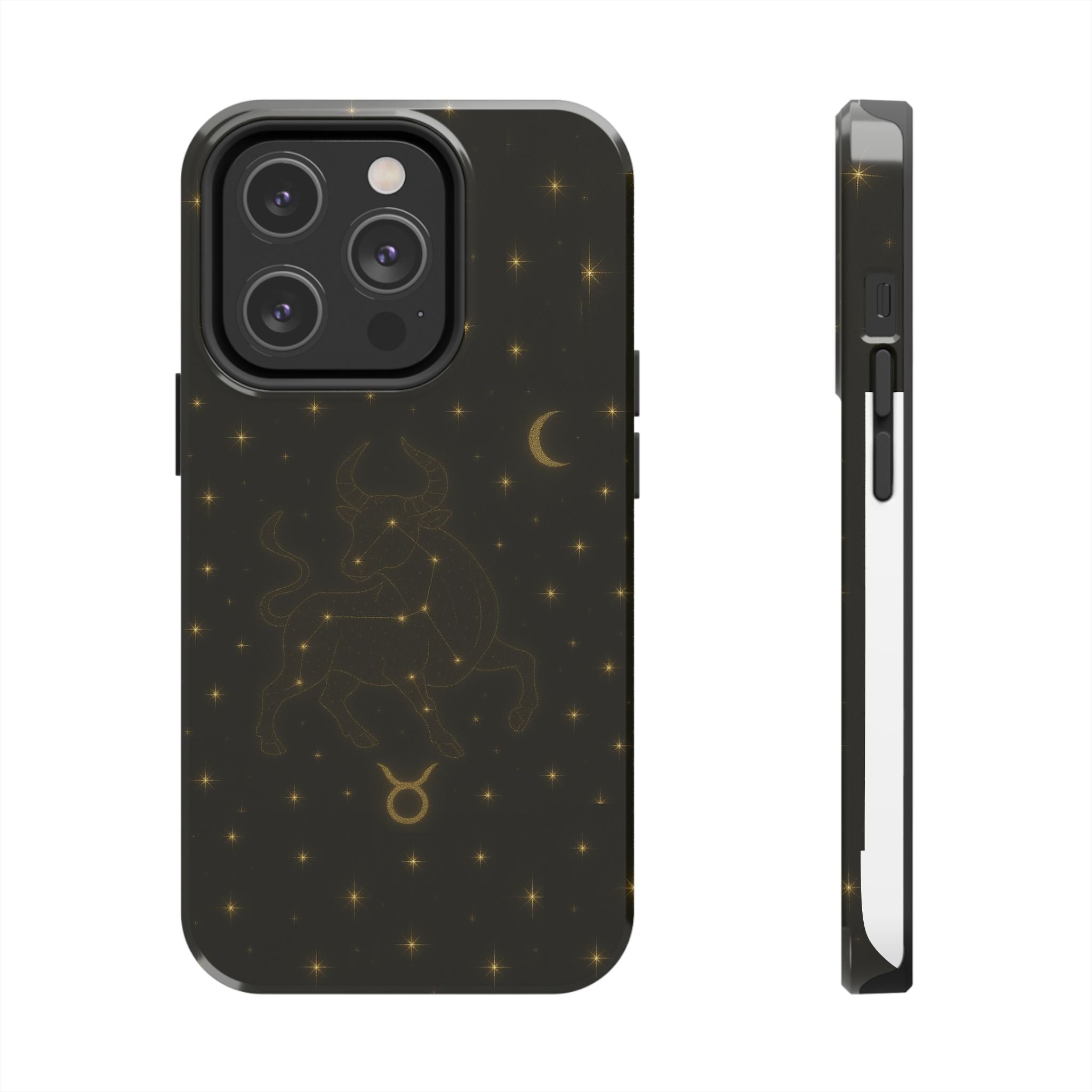 Taurus Constellation Tough Phone Case — Gold Zodiac Bull Phone Case