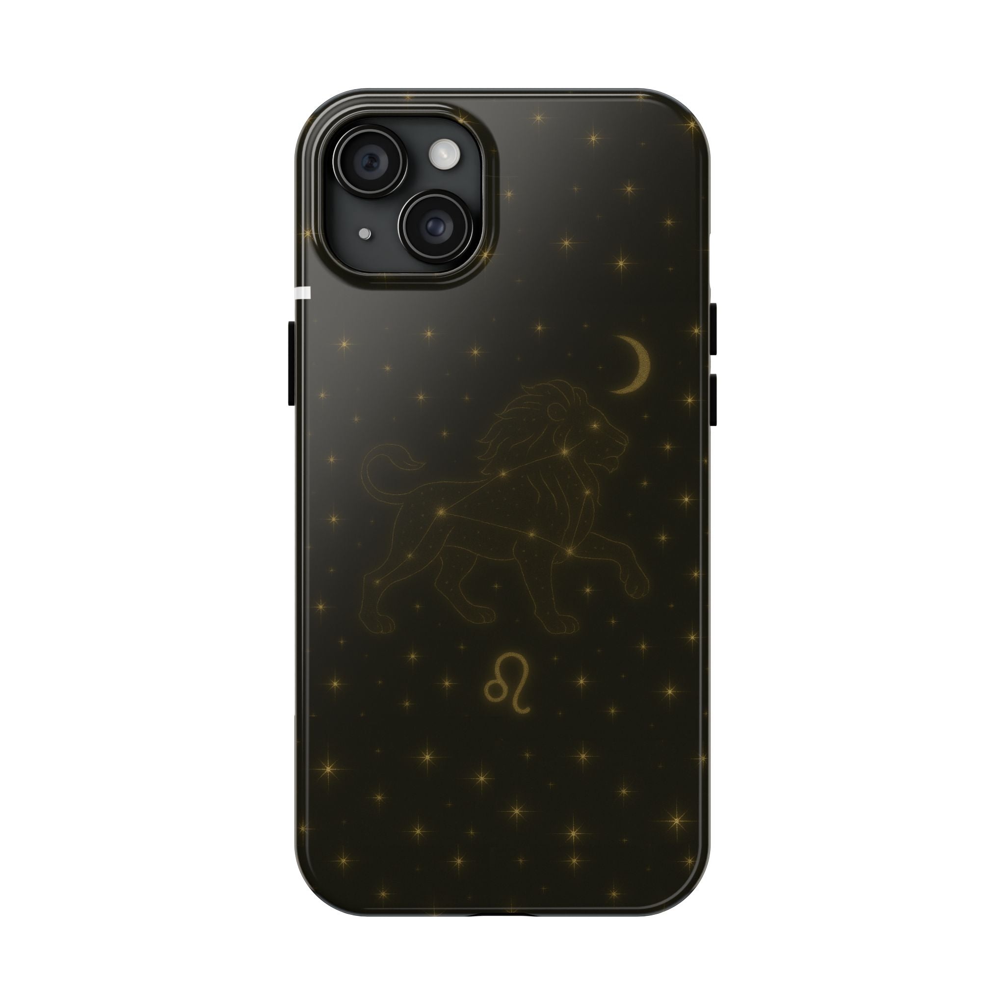 Leo Constellation Tough Phone Case — Zodiac Lion Design with Moon & Stars