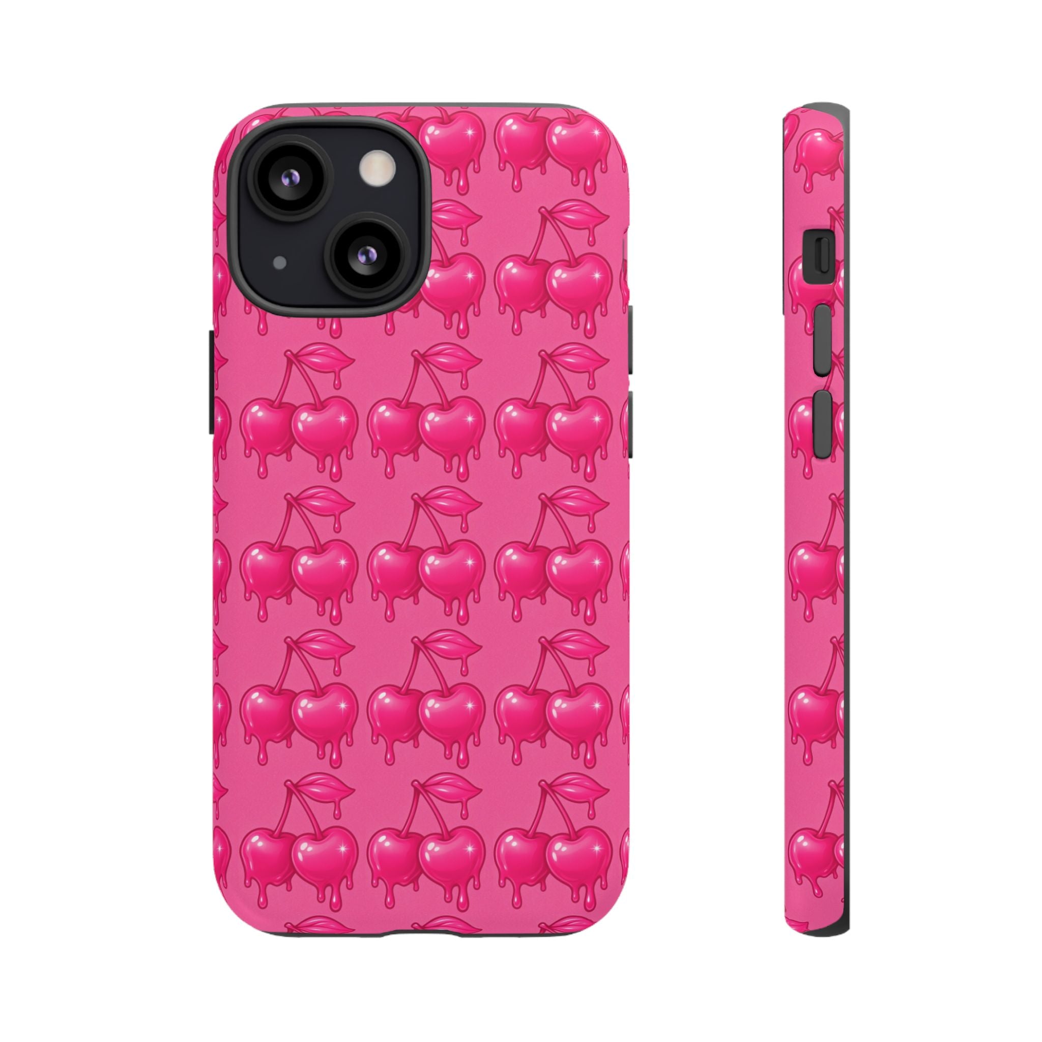 Pink Dripping Cherry Tough Phone Case
