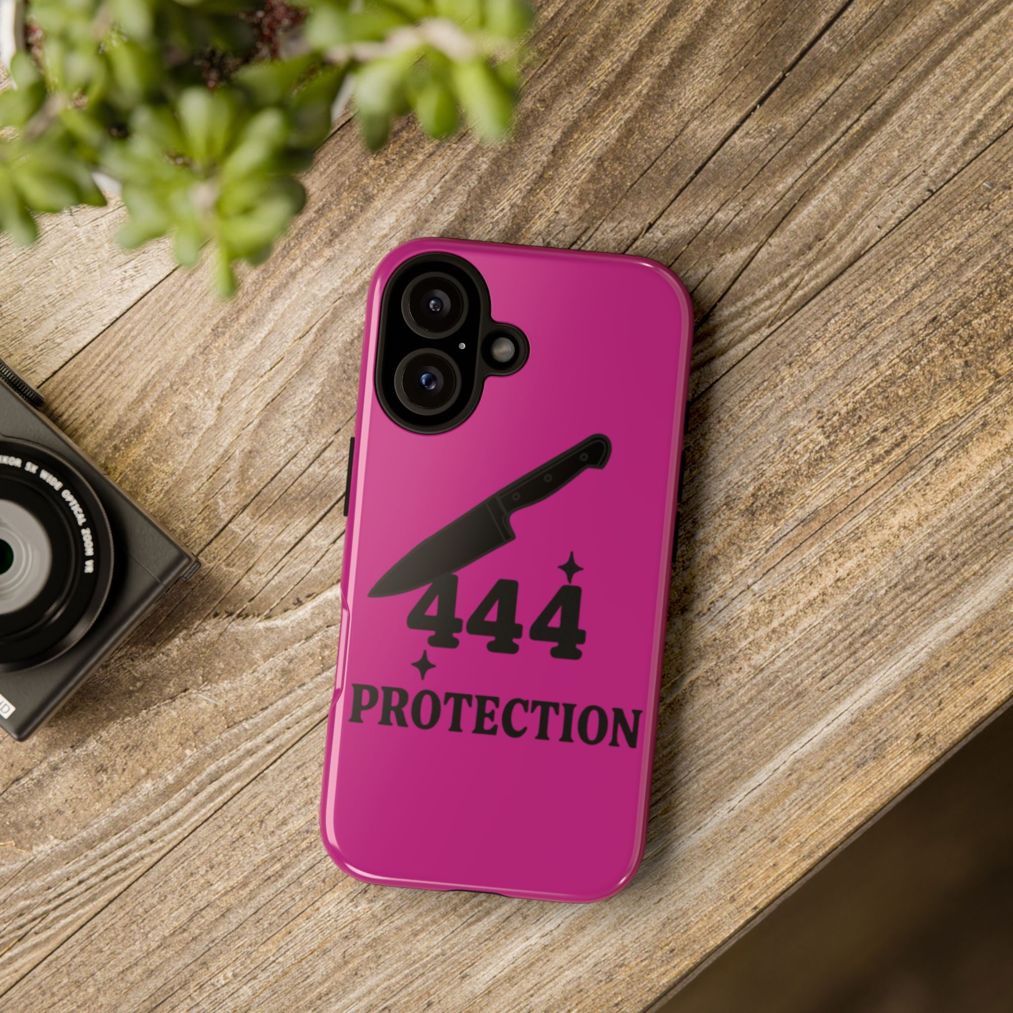 Black & Pink 444 Protection Phone Case