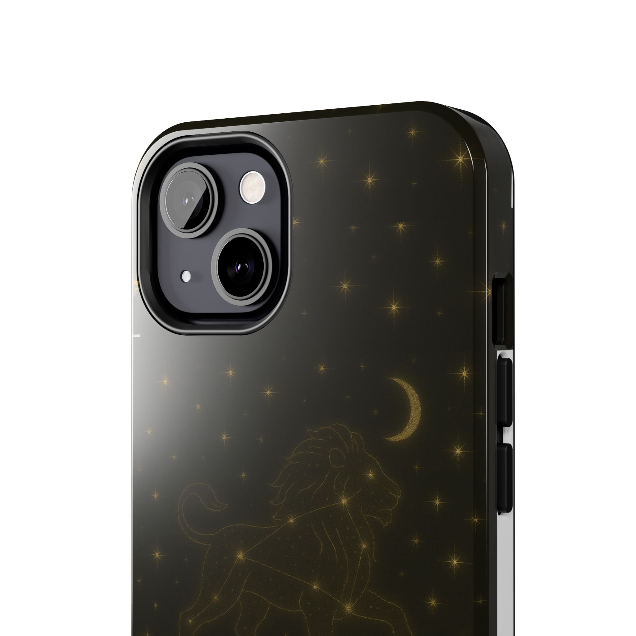 Leo Constellation Tough Phone Case — Zodiac Lion Design with Moon & Stars