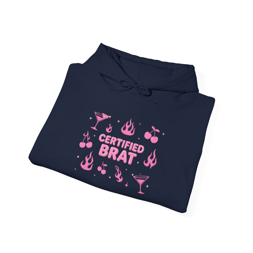 Certified Brat Pink Graphic Hoodie