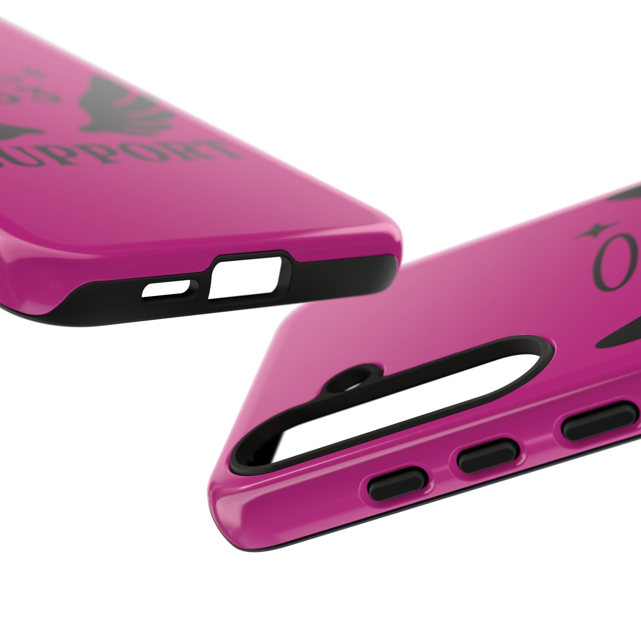Black & Pink 333 Support Phone Case