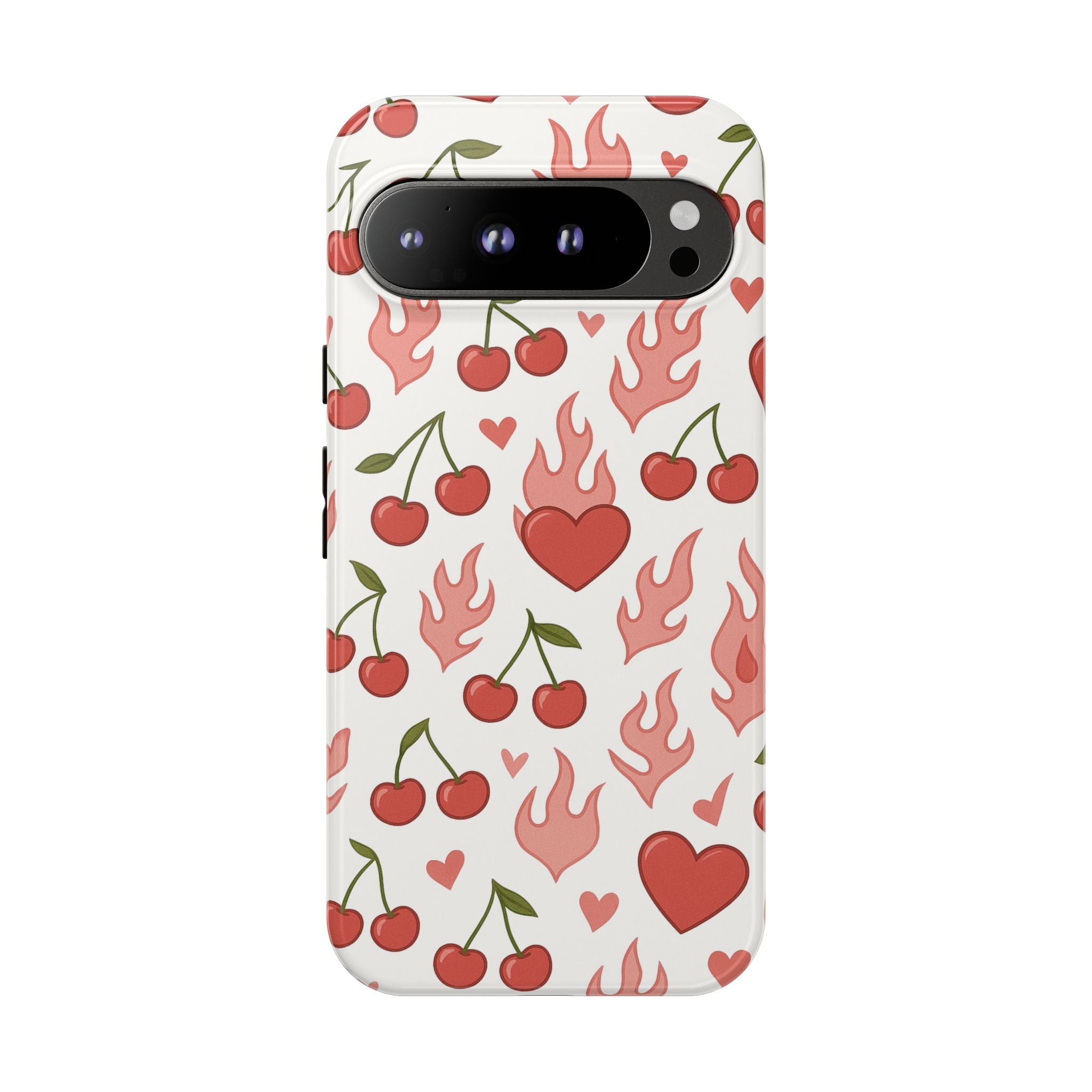 Pink Flaming Heart Phone Case