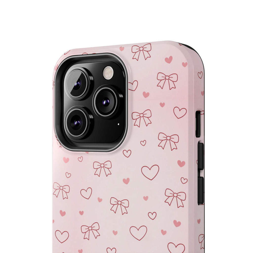 Pink Hearts & Bows Phone Case