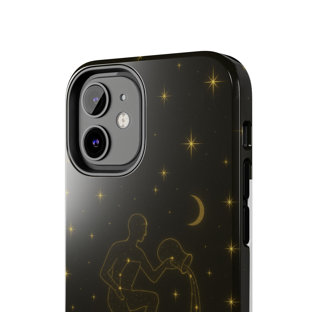 Aquarius Constellation Tough Phone Case — Zodiac Water-Bearer Astrology Design