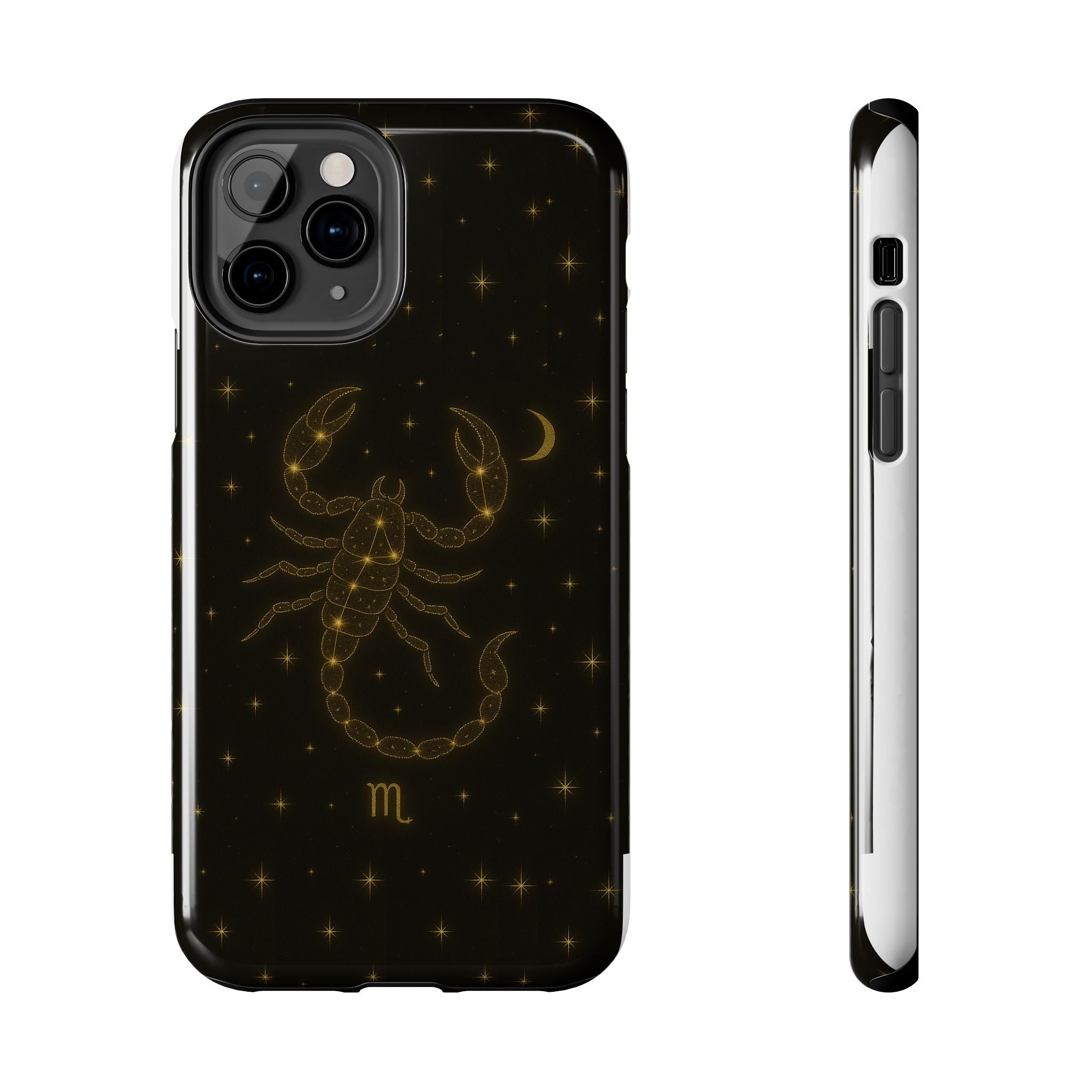 Scorpio Constellation Tough Phone Case — Black & Gold Zodiac Protection