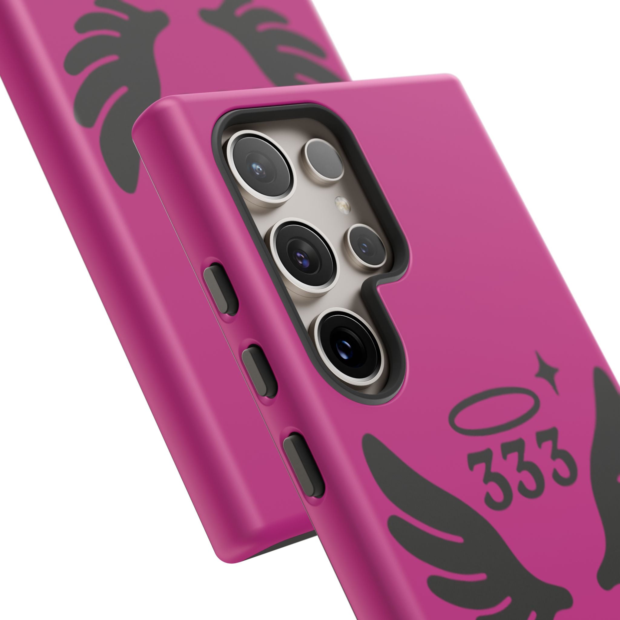 Black & Pink 333 Support Phone Case