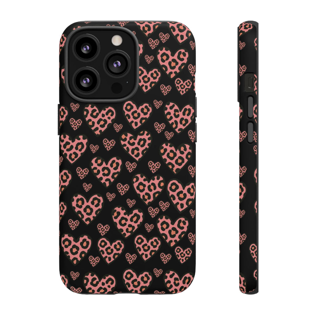Leopard Heart Phone Case