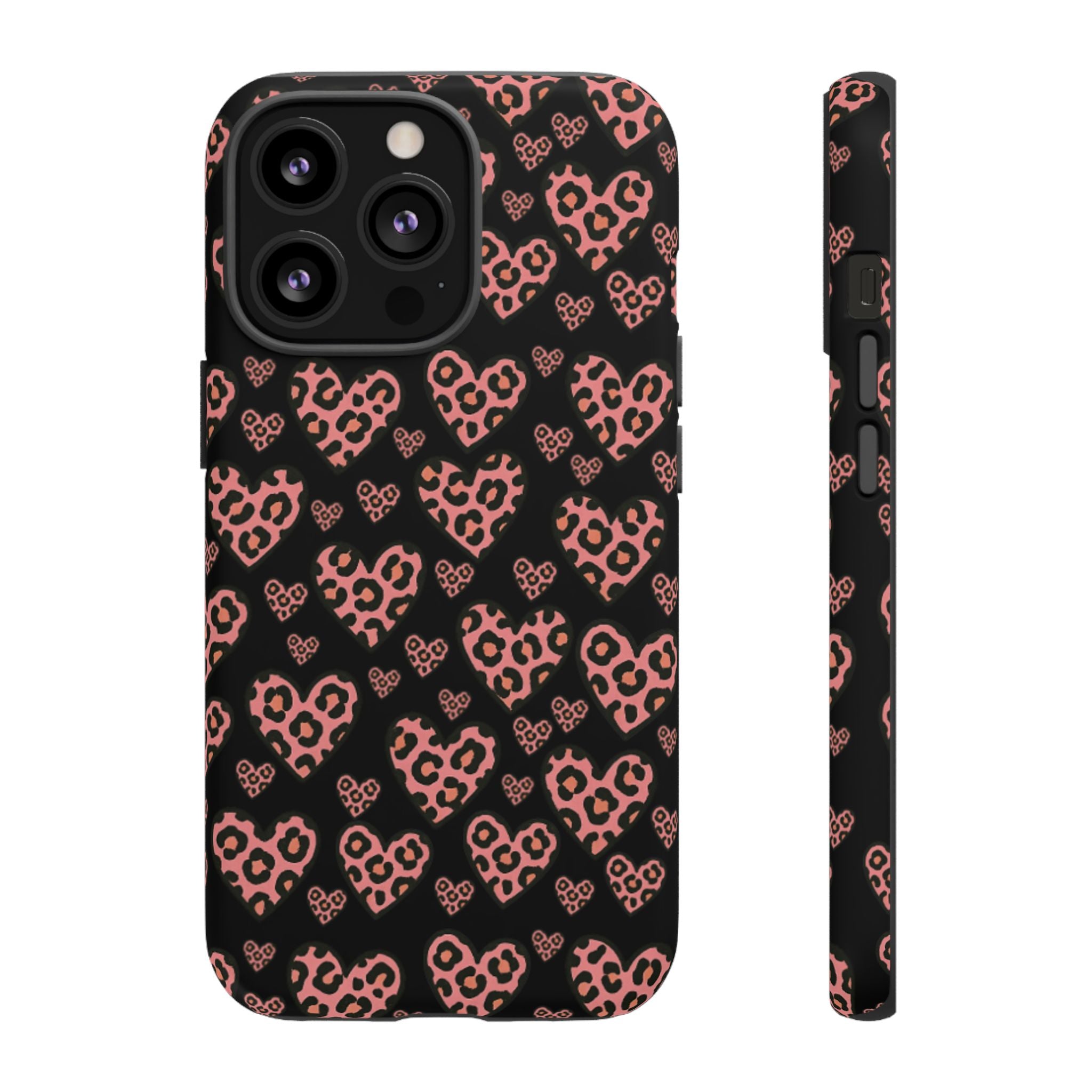 Leopard Heart Phone Case