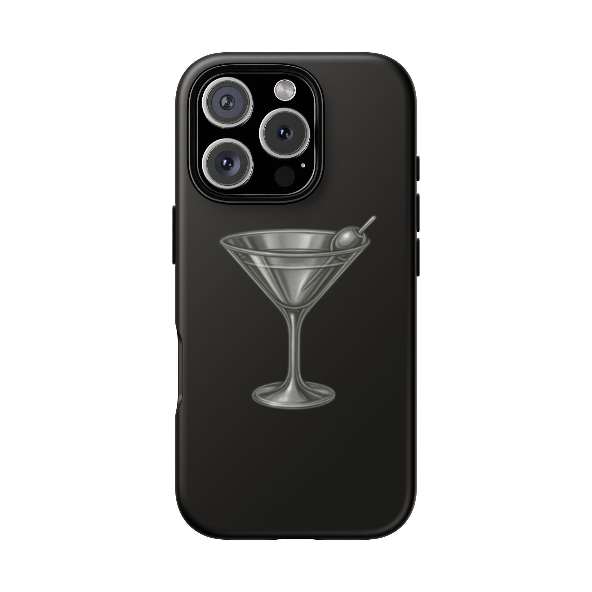 Silver Martini Tough Case Black