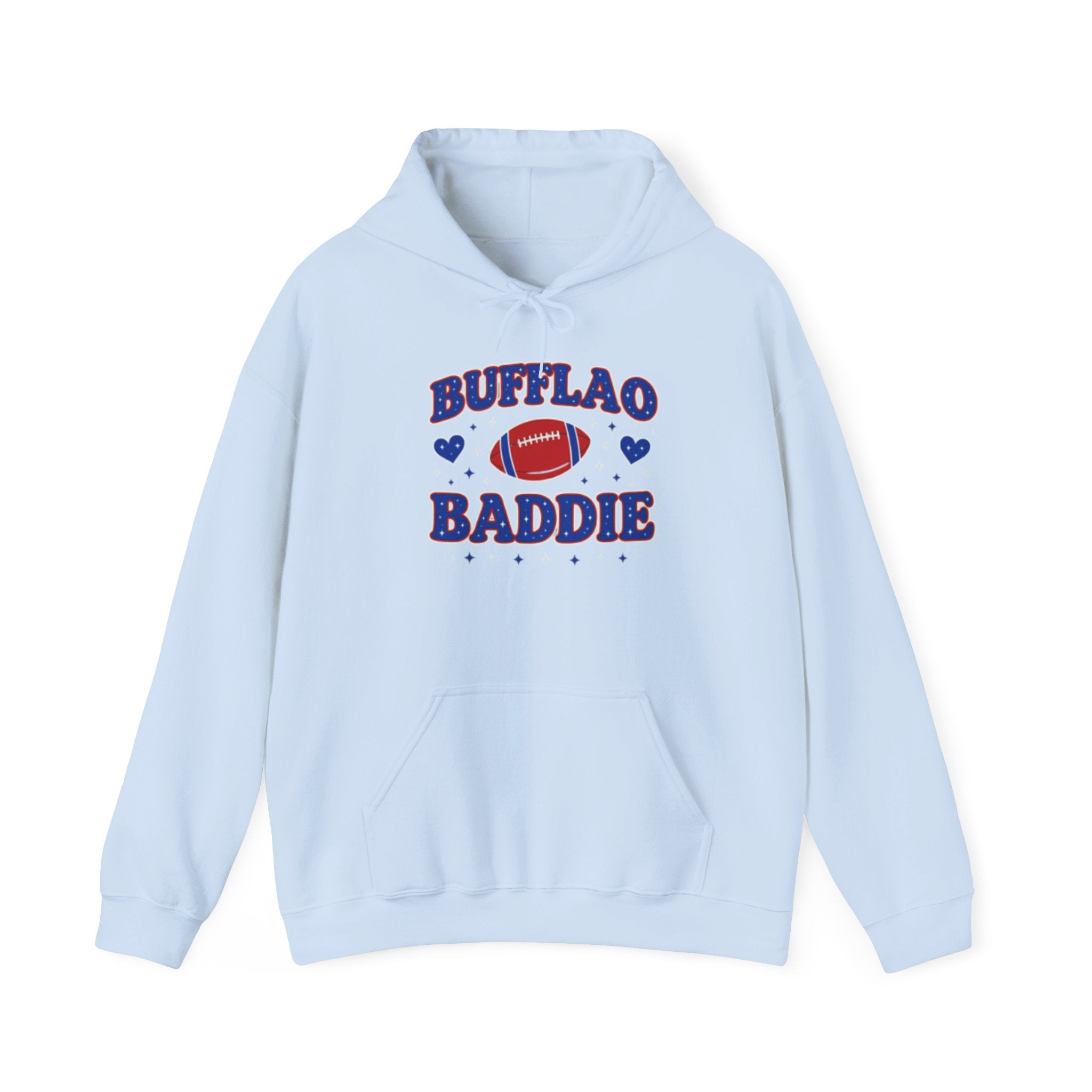 Bufflao Baddie Football Hoodie — Funny Buffalo Football Fan Pullover