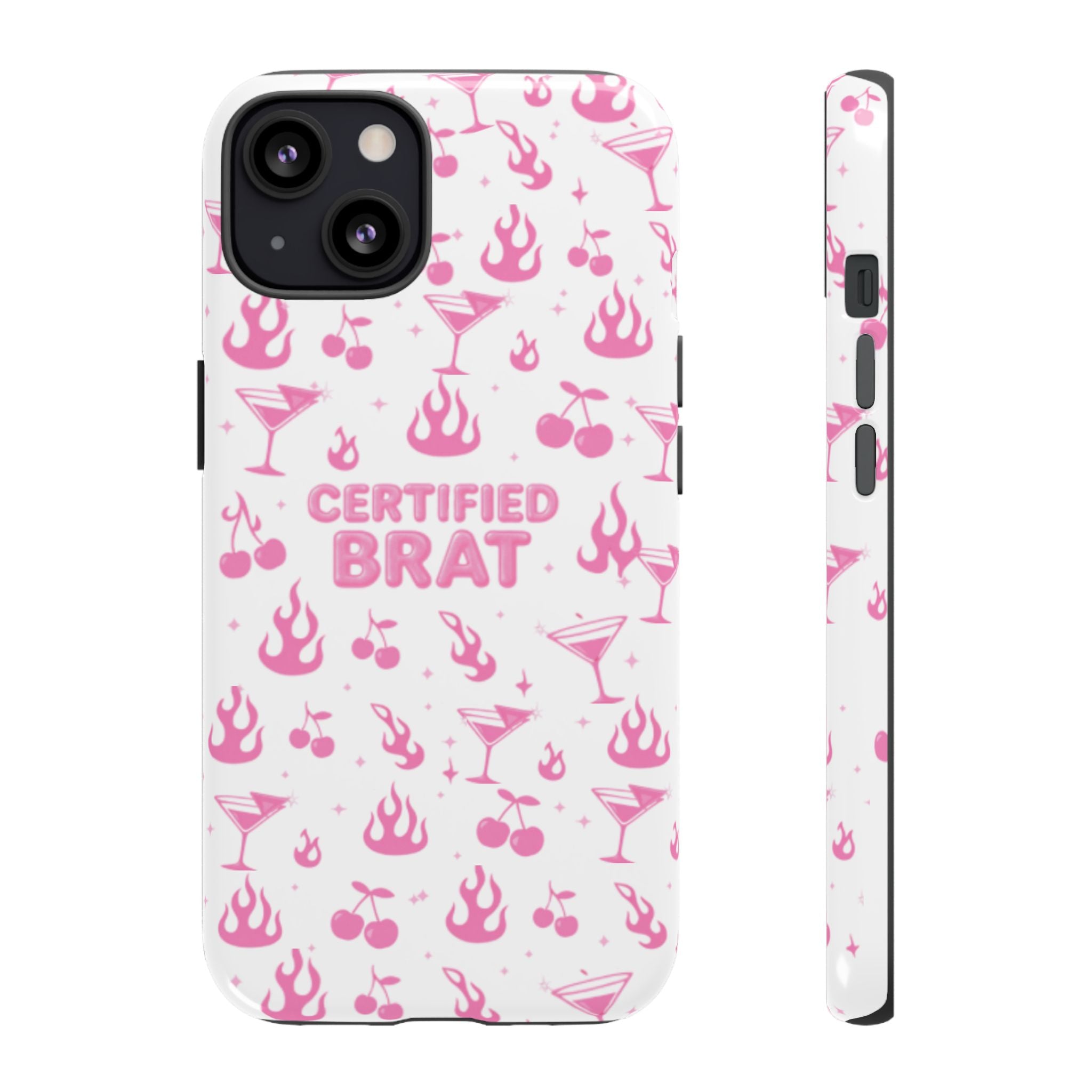 Certified Brat Pink Pattern Phone Case