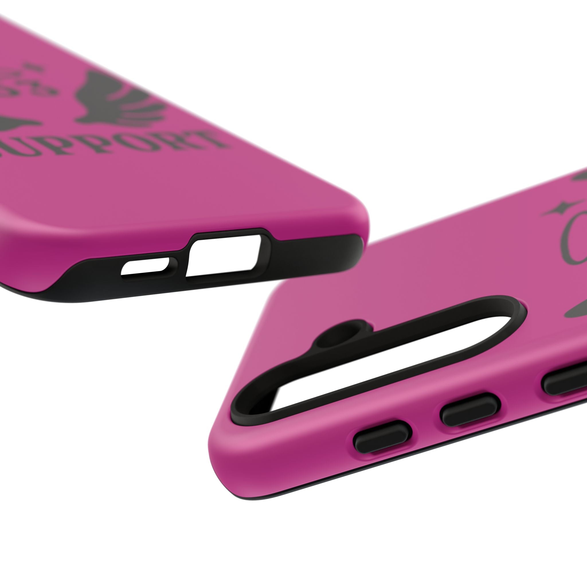 Black & Pink 333 Support Phone Case