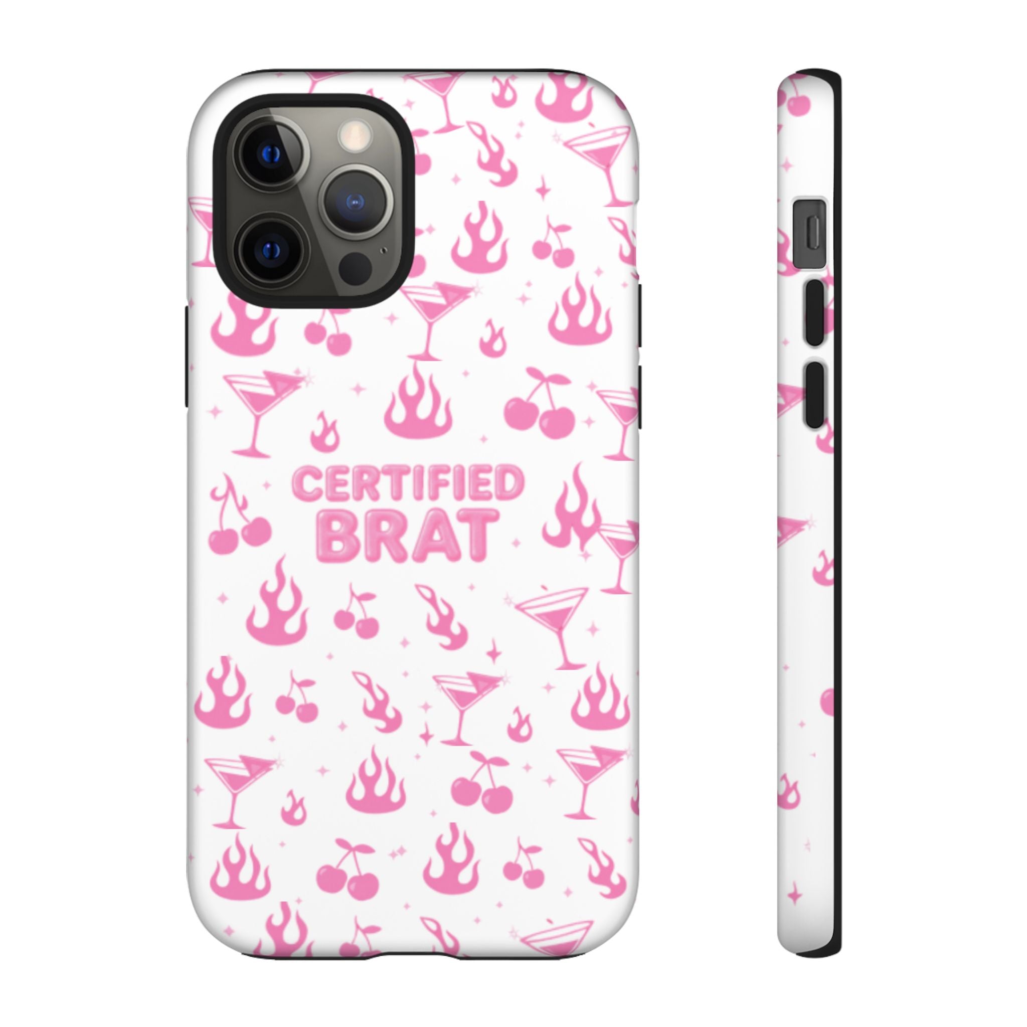 Certified Brat Pink Pattern Phone Case
