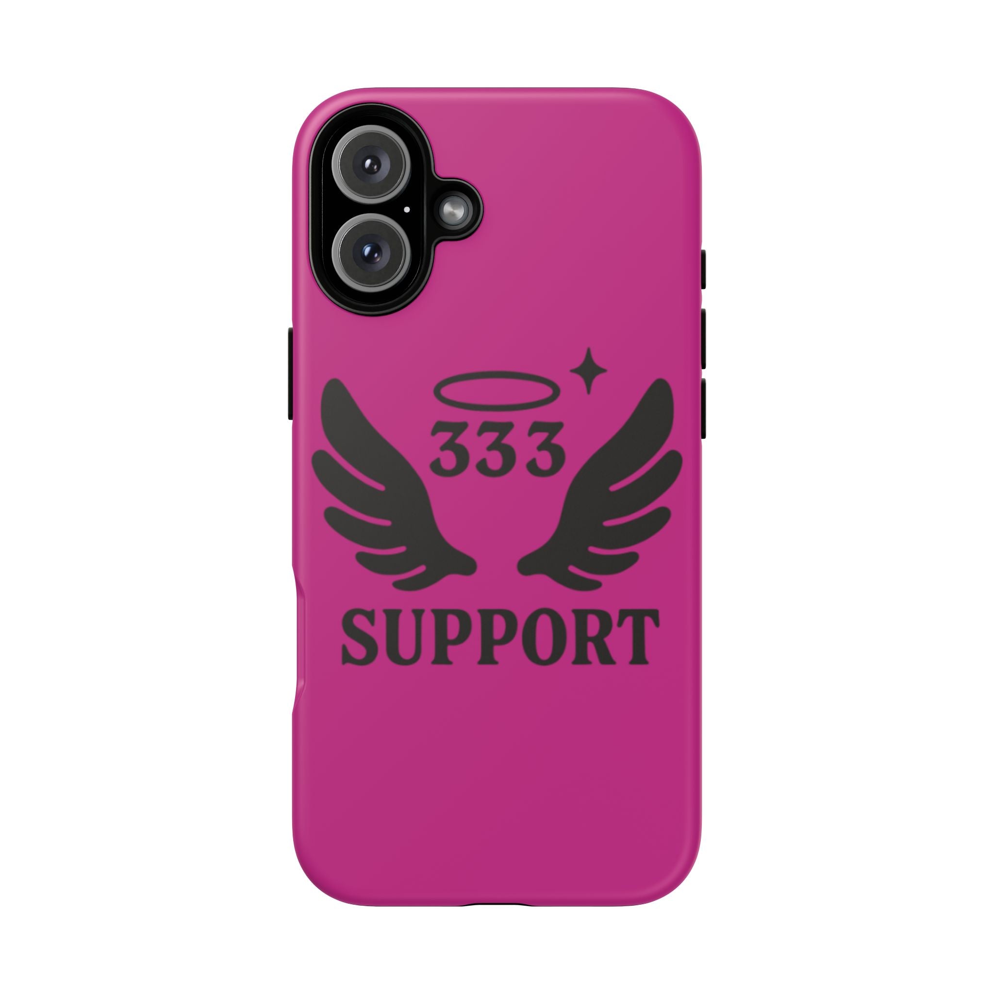 Black & Pink 333 Support Phone Case