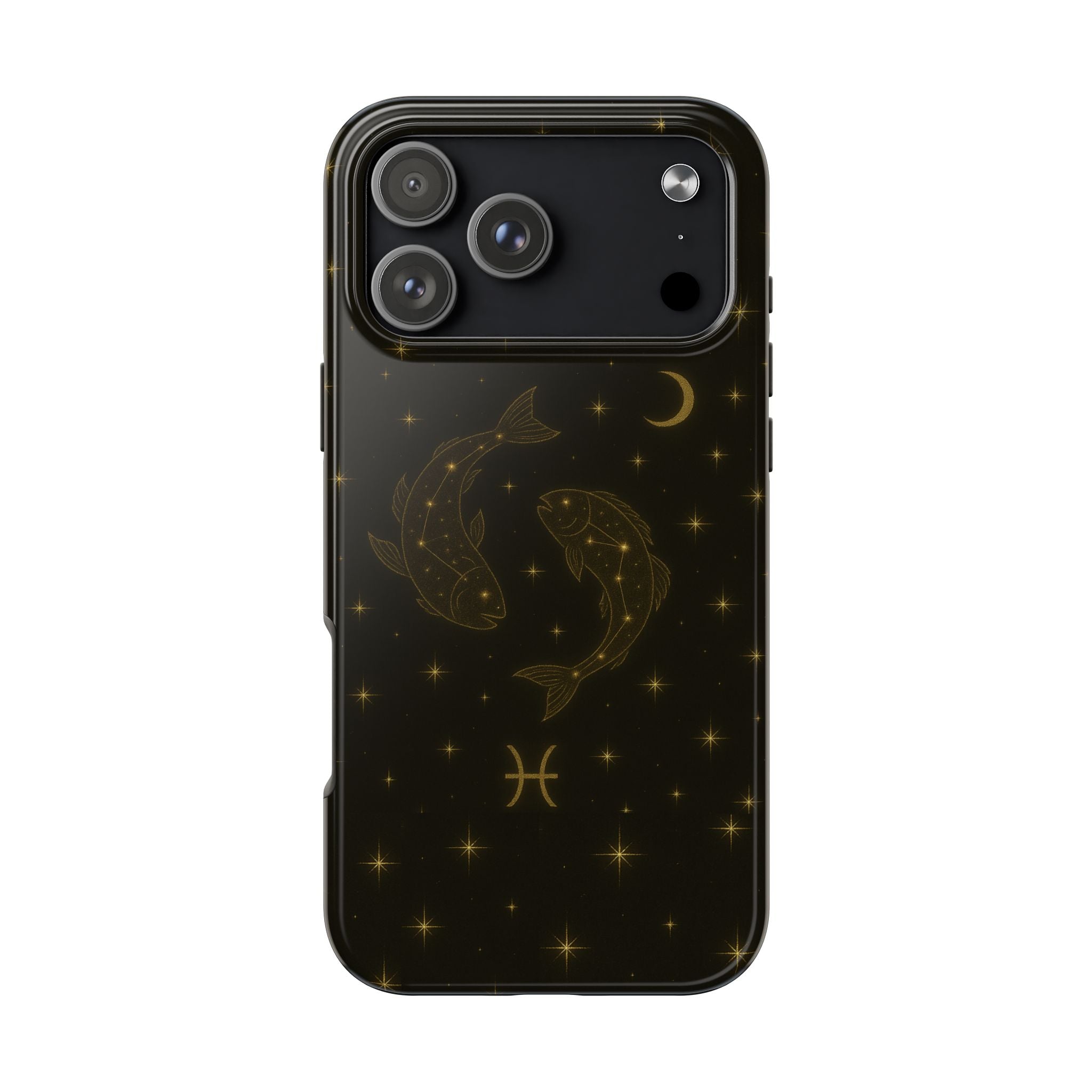 Pisces Zodiac Tough Phone Case — Gold Koi Constellation Design
