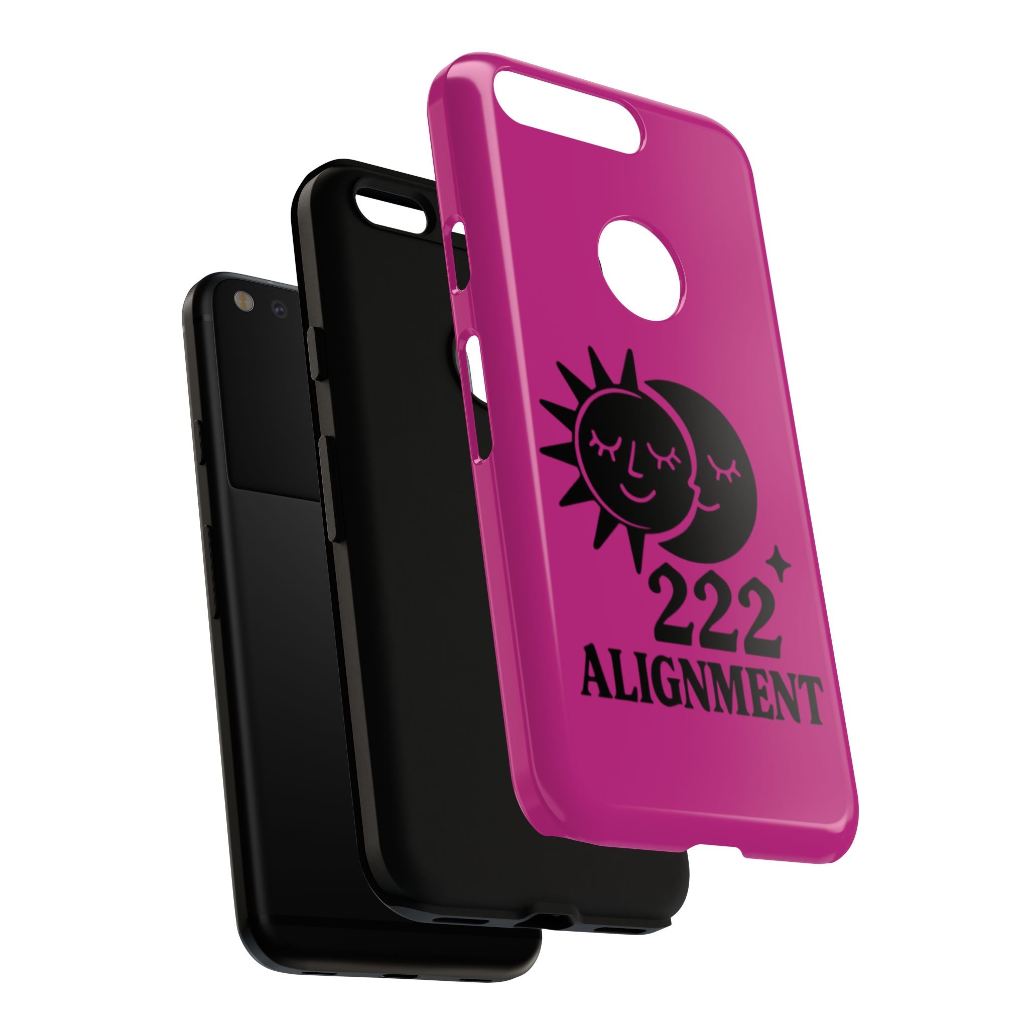 Black & Pink 222 Alignment Phone Case