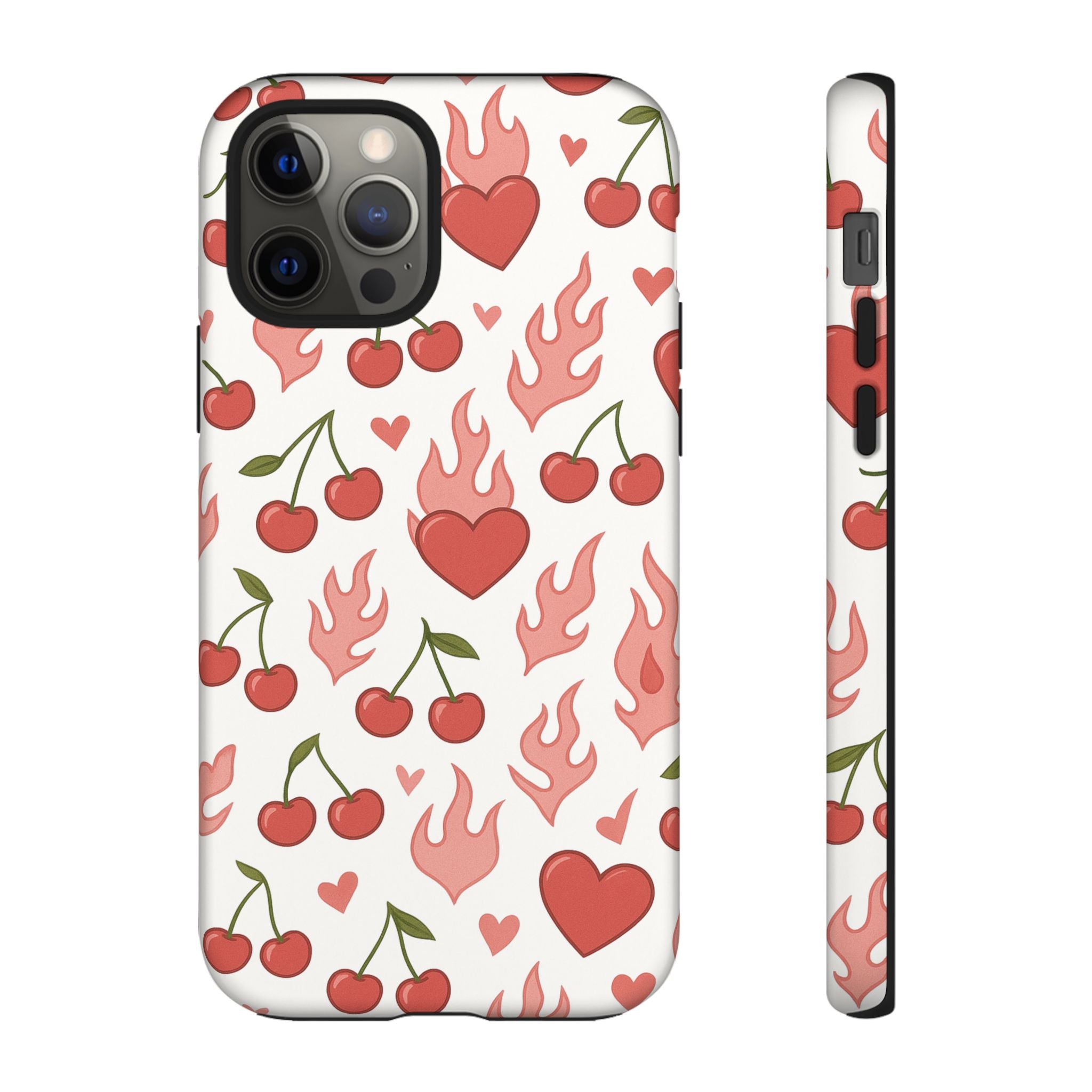 Pink Flaming Heart Phone Case