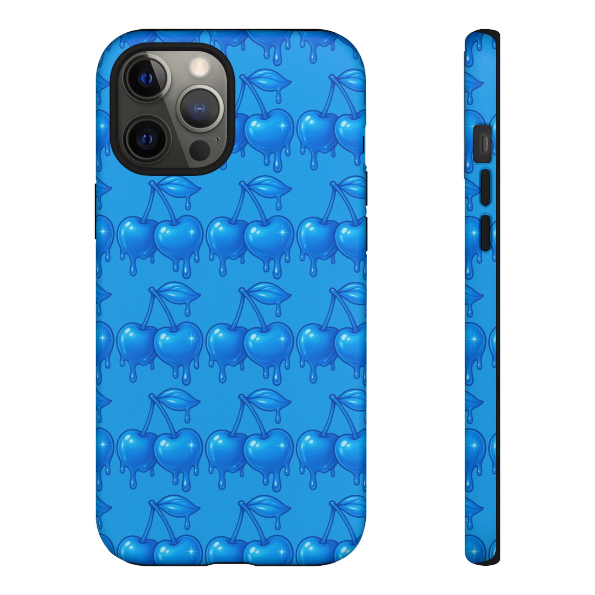Blue Dripping Cherry Tough Phone Case