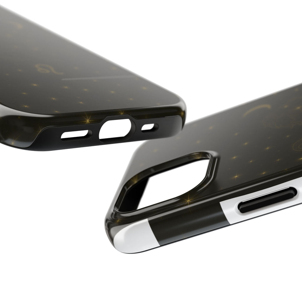 Leo Constellation Tough Phone Case — Zodiac Lion Design with Moon & Stars