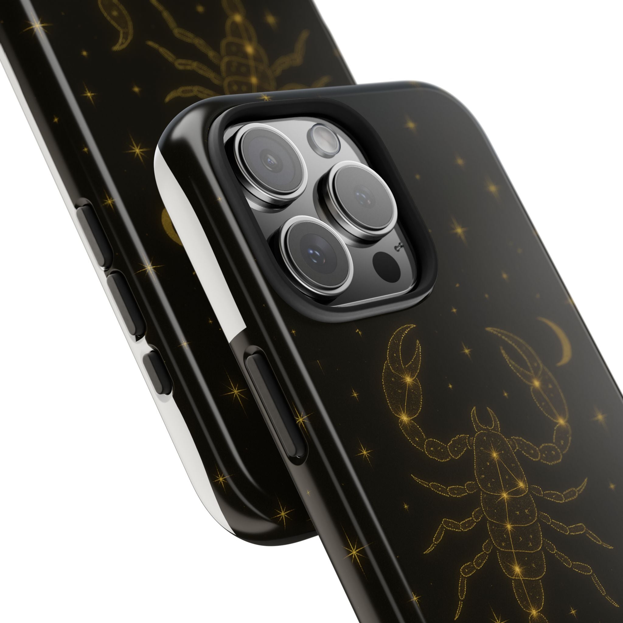 Scorpio Constellation Tough Phone Case — Black & Gold Zodiac Protection