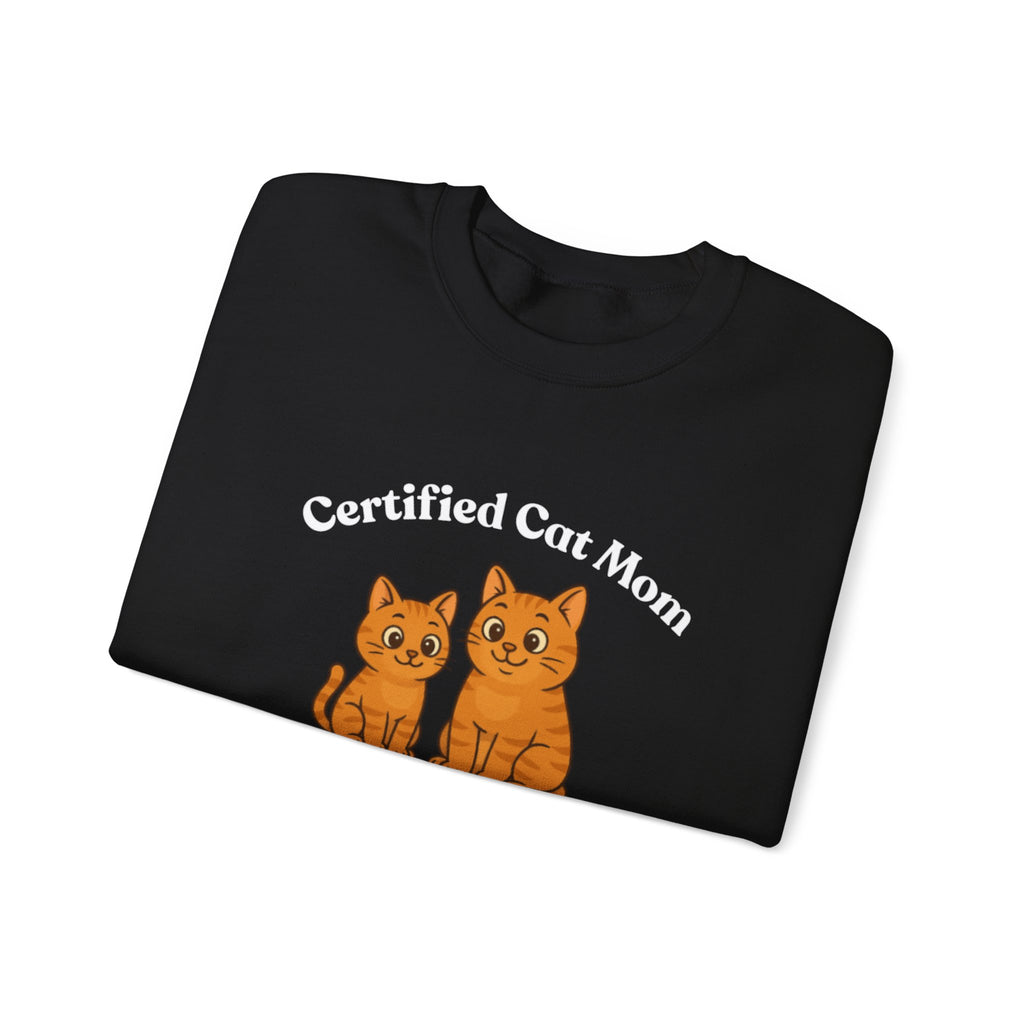 Custom Pet Sweatshirt — "Certified Cat Mom"