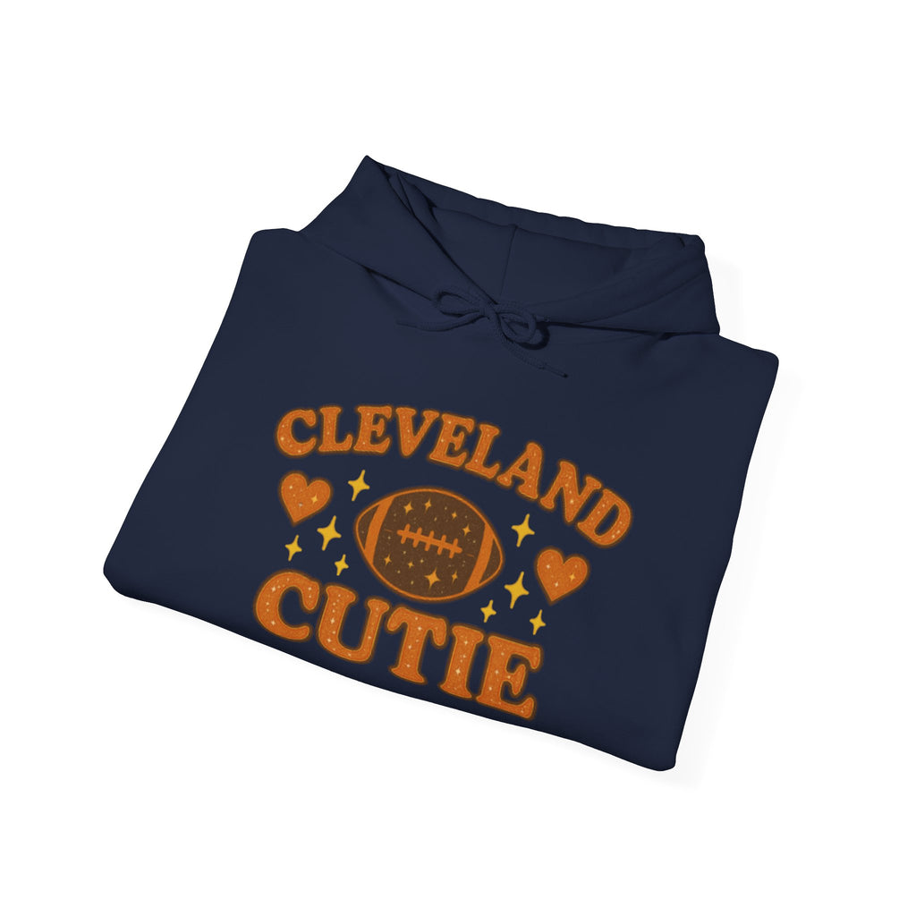 Cleveland Cutie Football Hoodie — Cute Retro Fan Pullover