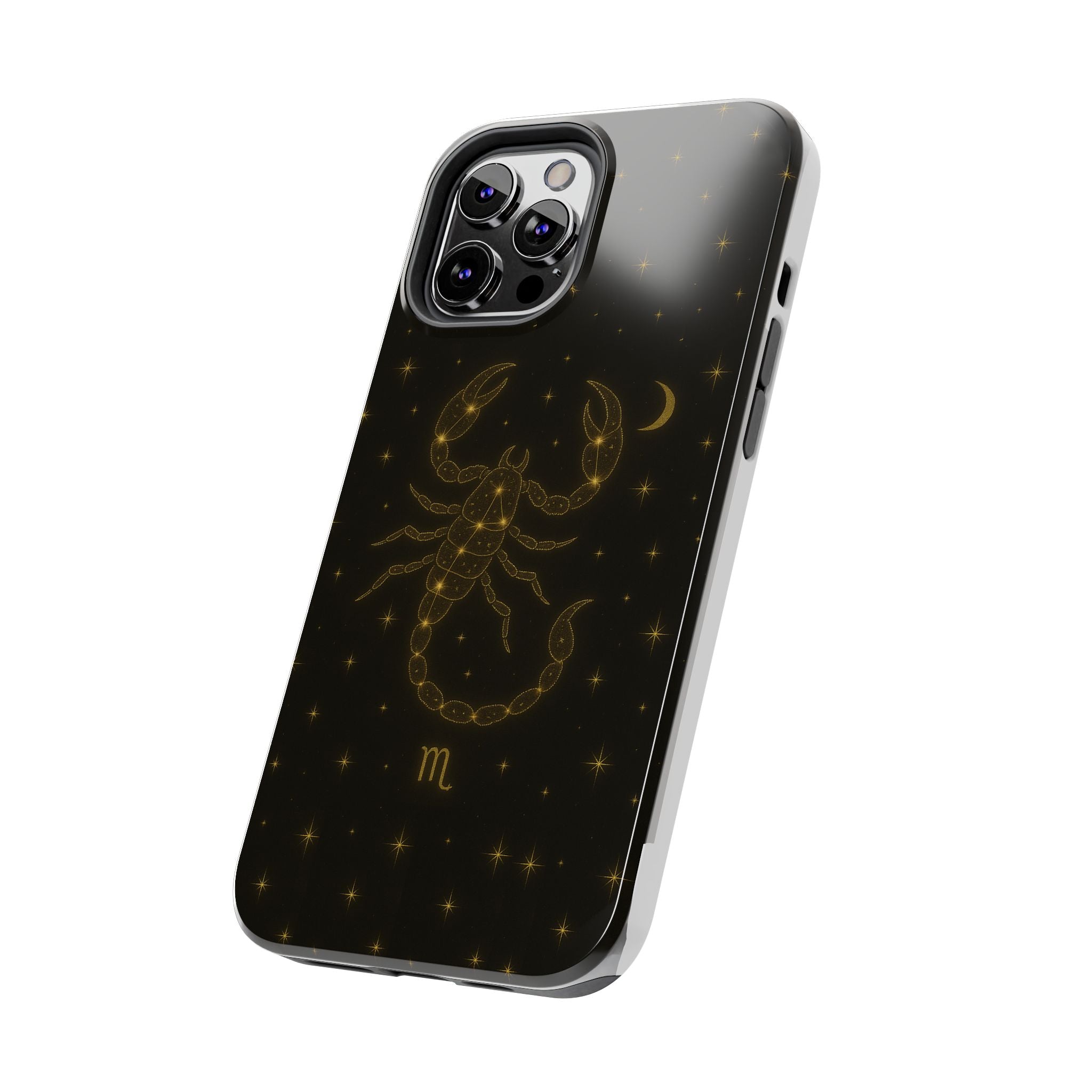 Scorpio Constellation Tough Phone Case — Black & Gold Zodiac Protection