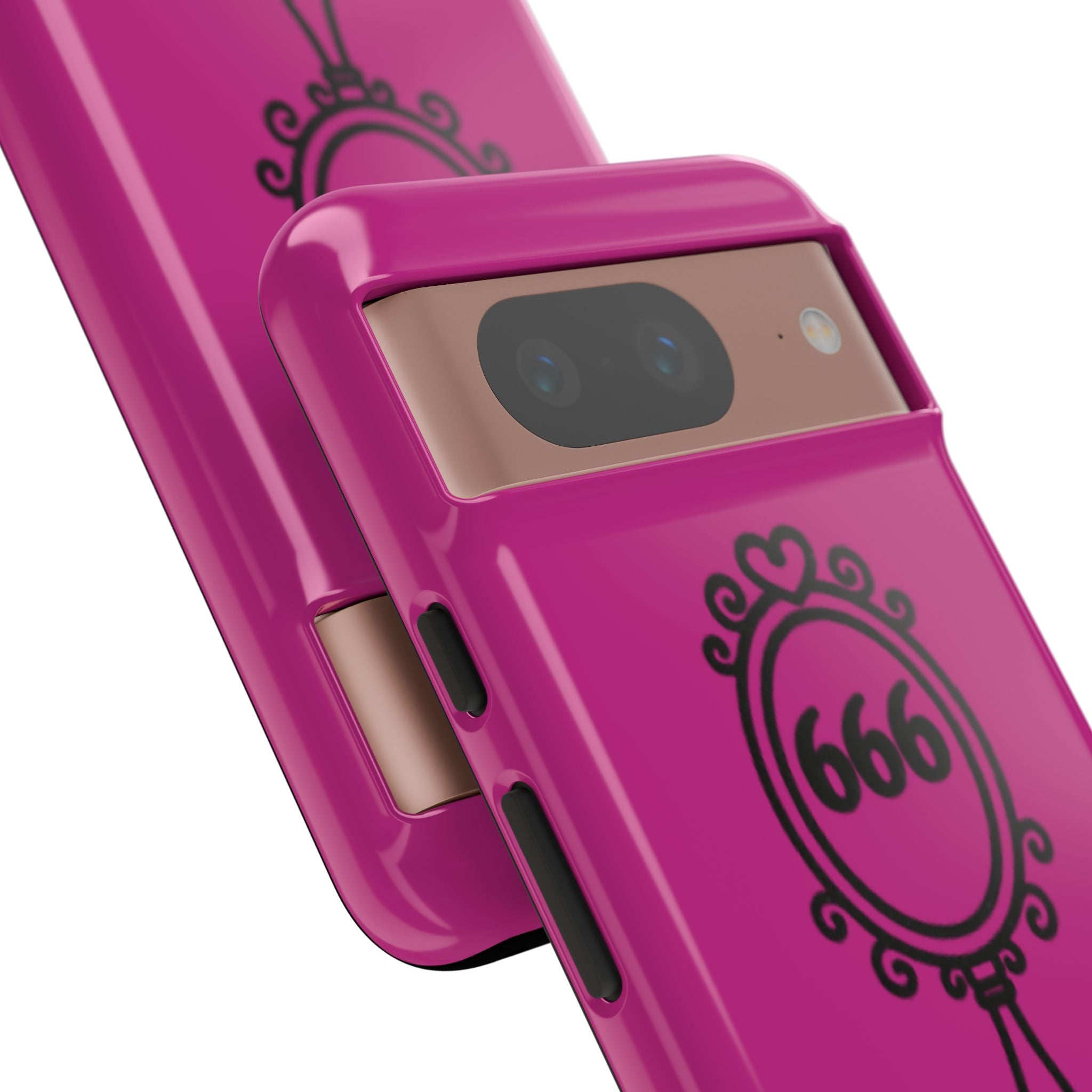 Black & Pink 666 Reflection Phone Case