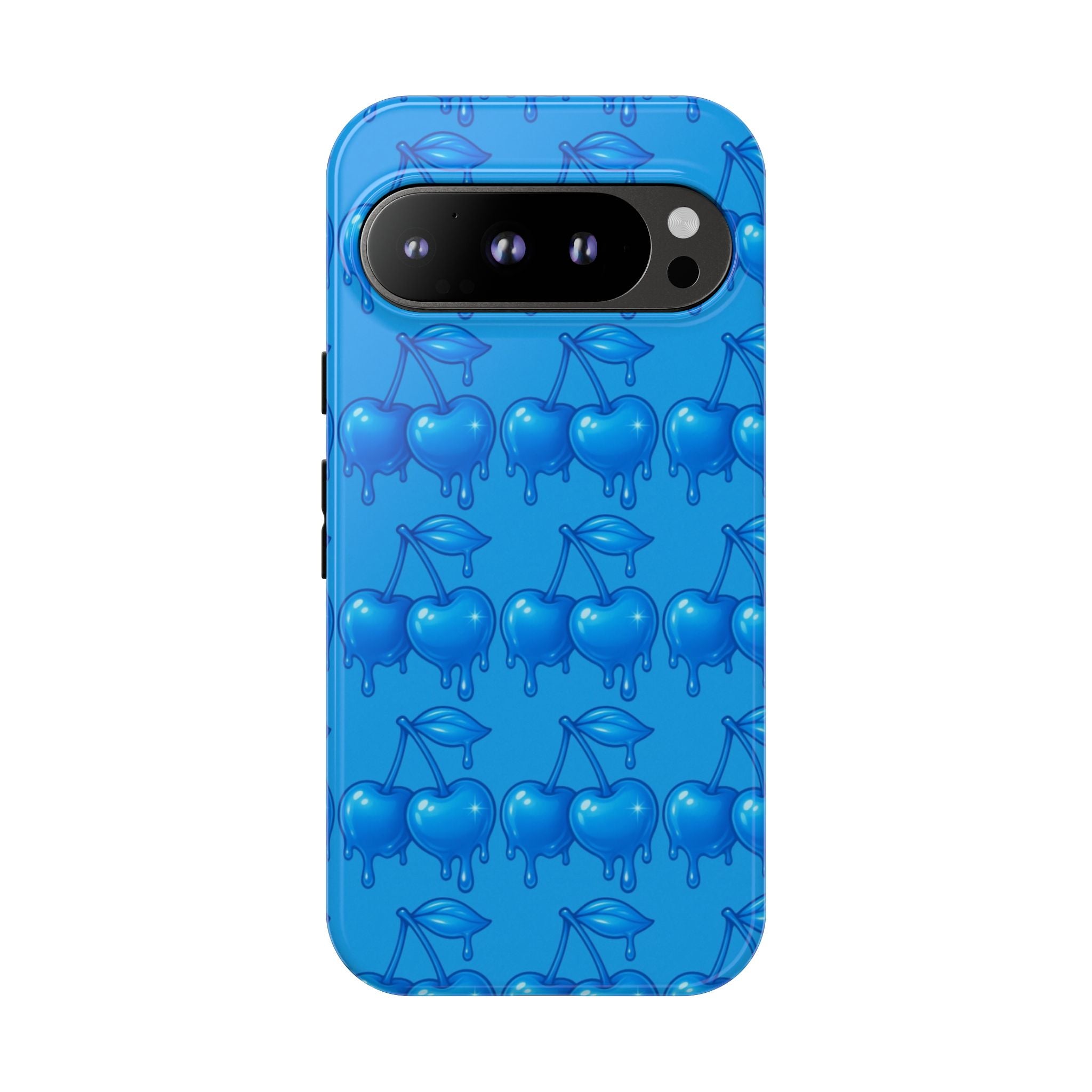Blue Dripping Cherry Tough Phone Case