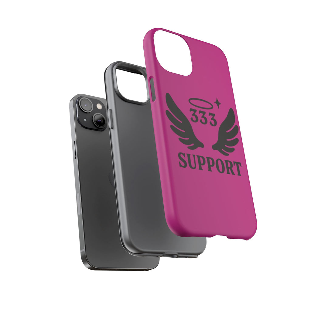 Black & Pink 333 Support Phone Case