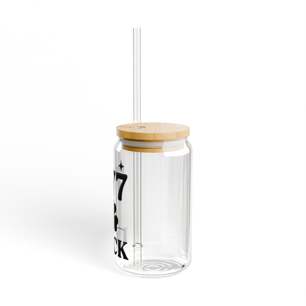 Black Sipper Glass Luck 777