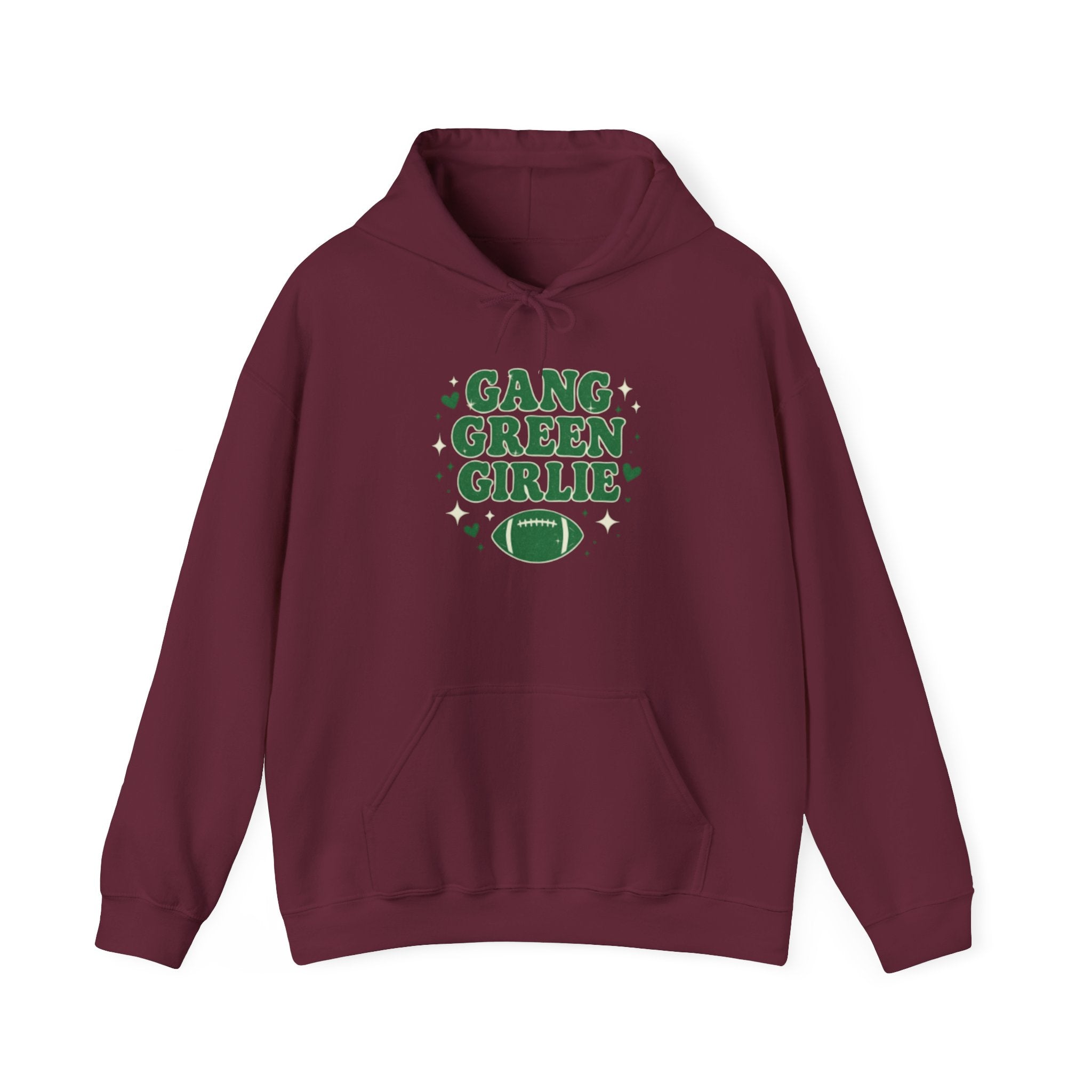 Gang Green Girlie Football Hoodie — Women's Football Fan Pullover