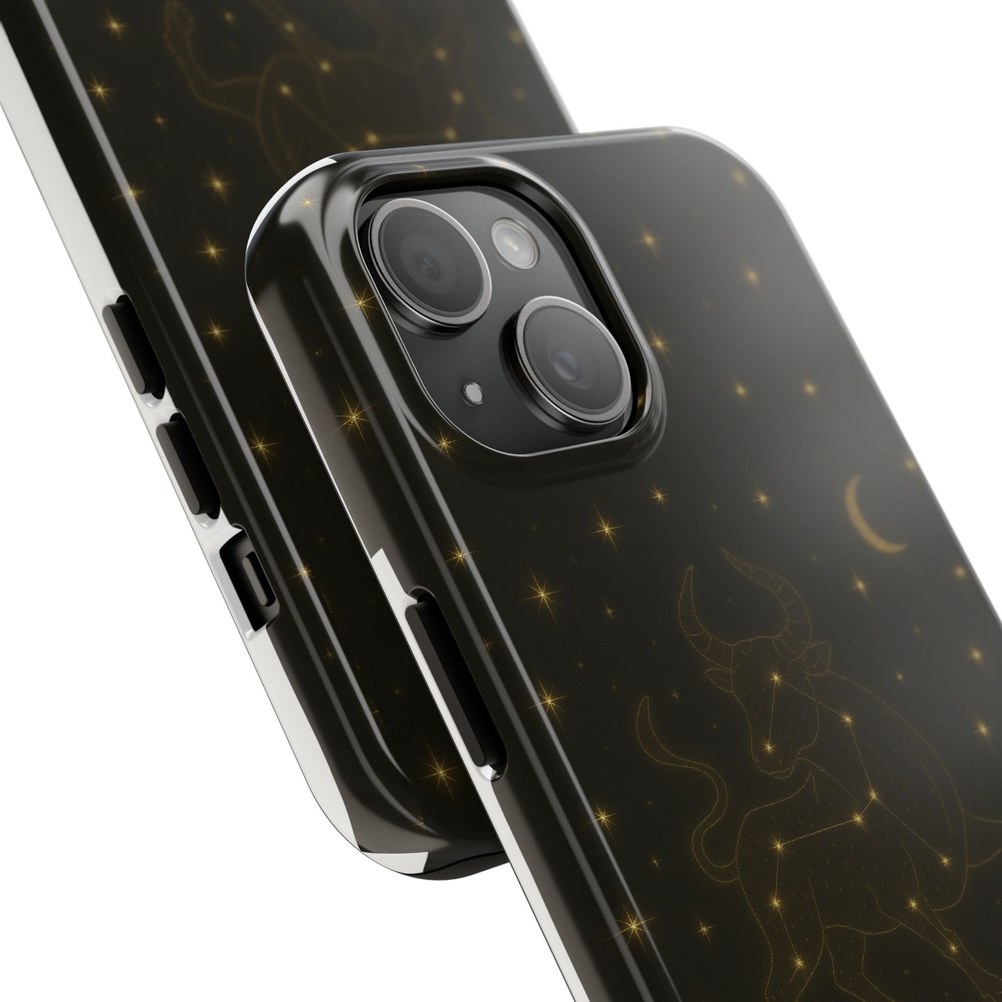 Taurus Constellation Tough Phone Case — Gold Zodiac Bull Phone Case