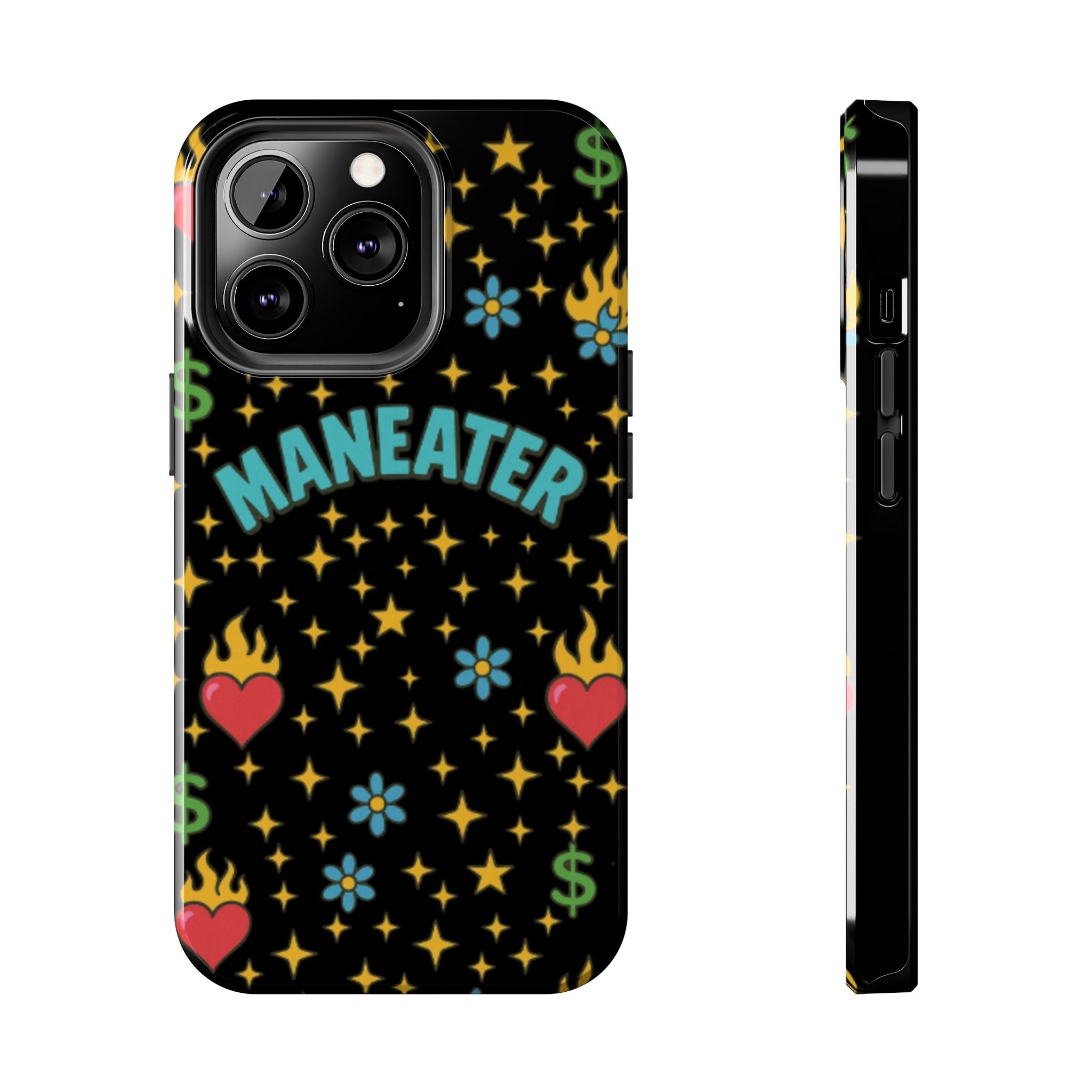 Maneater Flaming Heart Phone Case