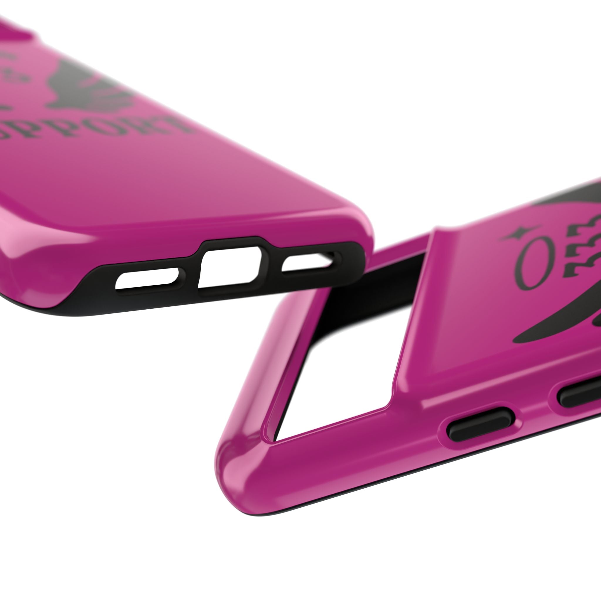 Black & Pink 333 Support Phone Case