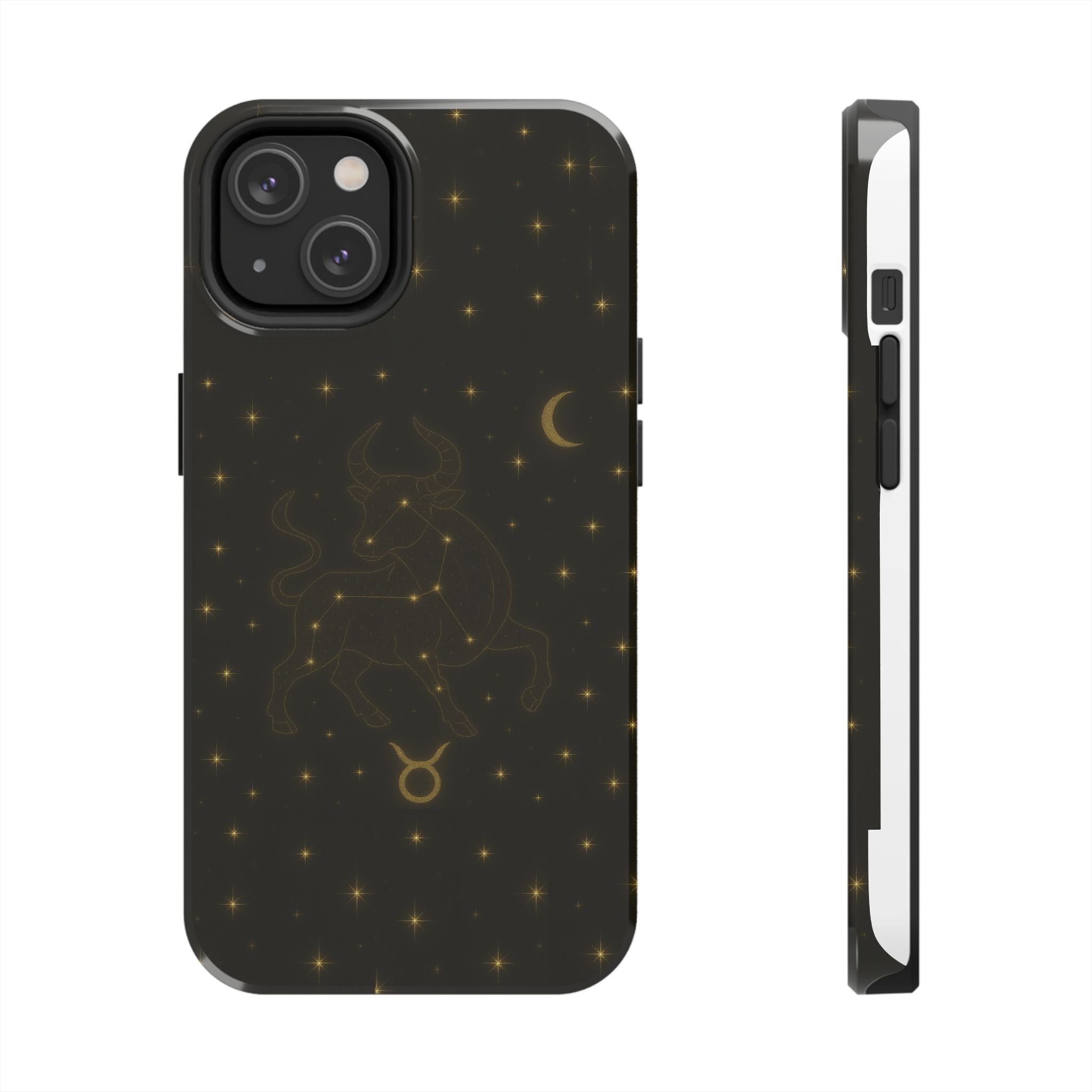 Taurus Constellation Tough Phone Case — Gold Zodiac Bull Phone Case