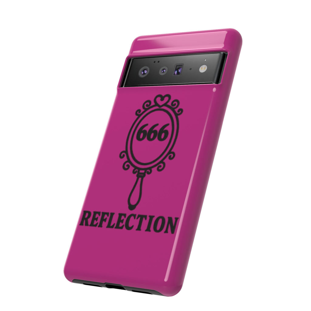 Black & Pink 666 Reflection Phone Case