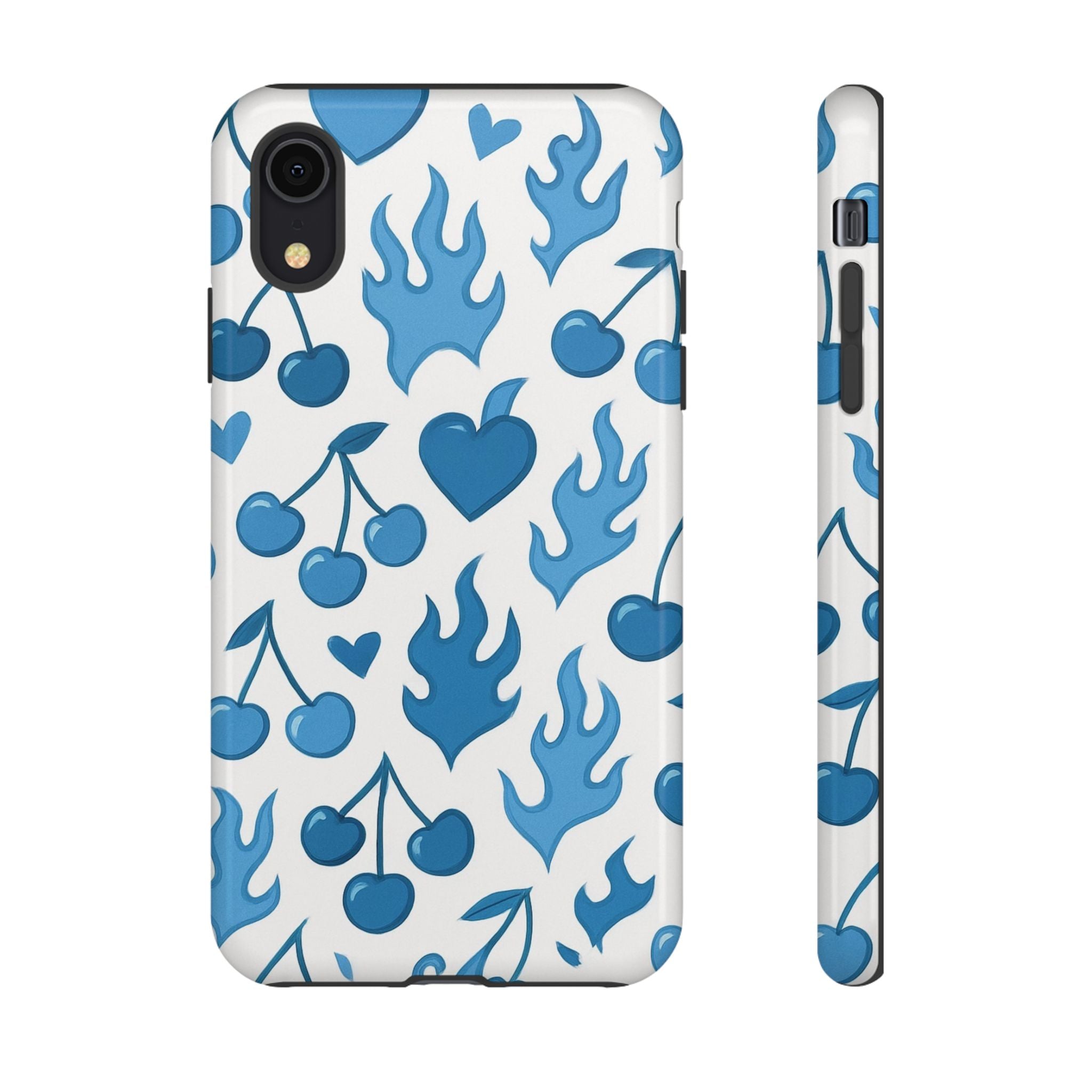 Blue Flaming Heart Phone Case