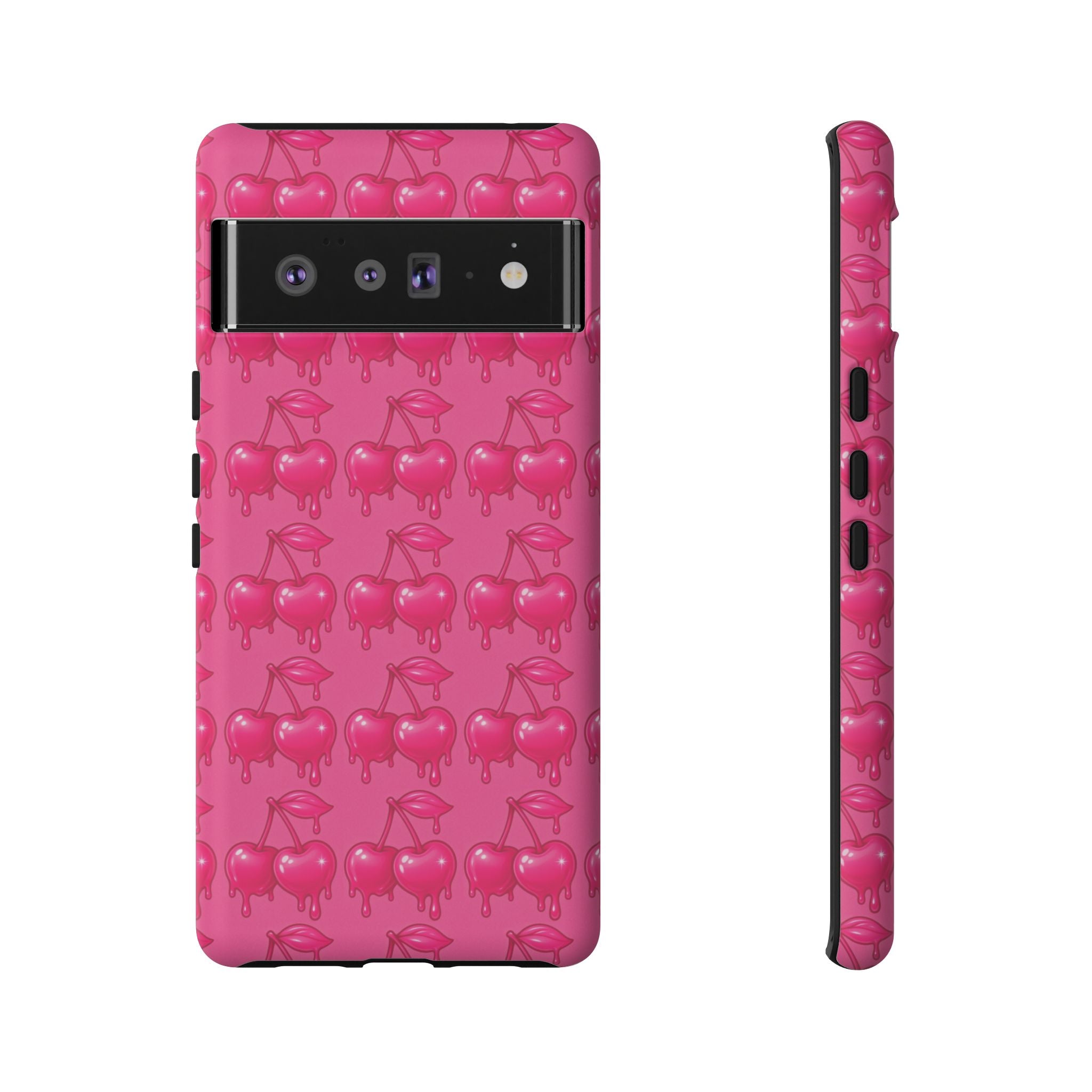 Pink Dripping Cherry Tough Phone Case