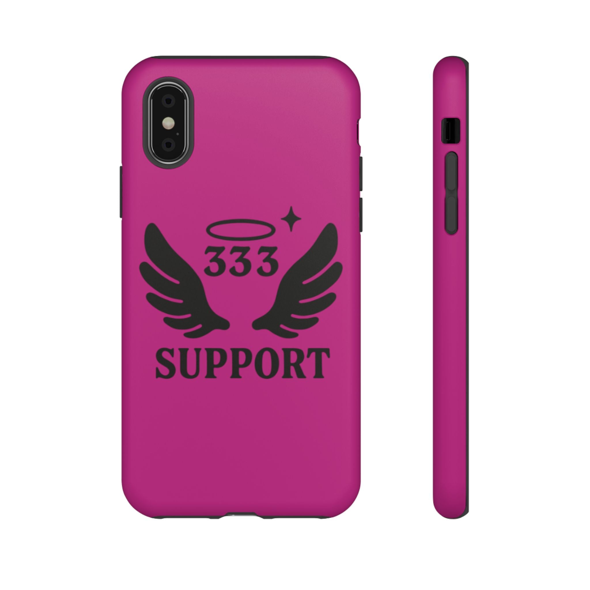 Black & Pink 333 Support Phone Case