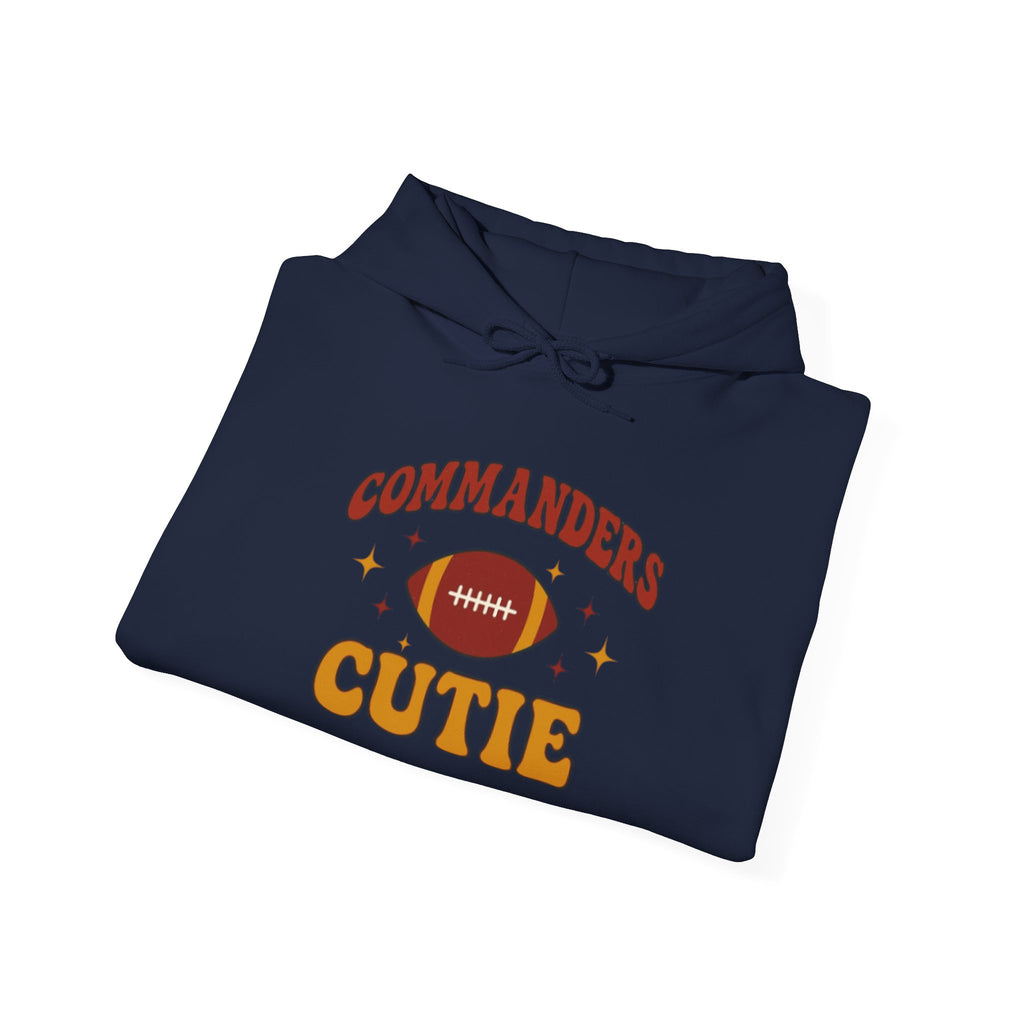 Hoodie — "Commanders Cutie" Football Graphic Pullover