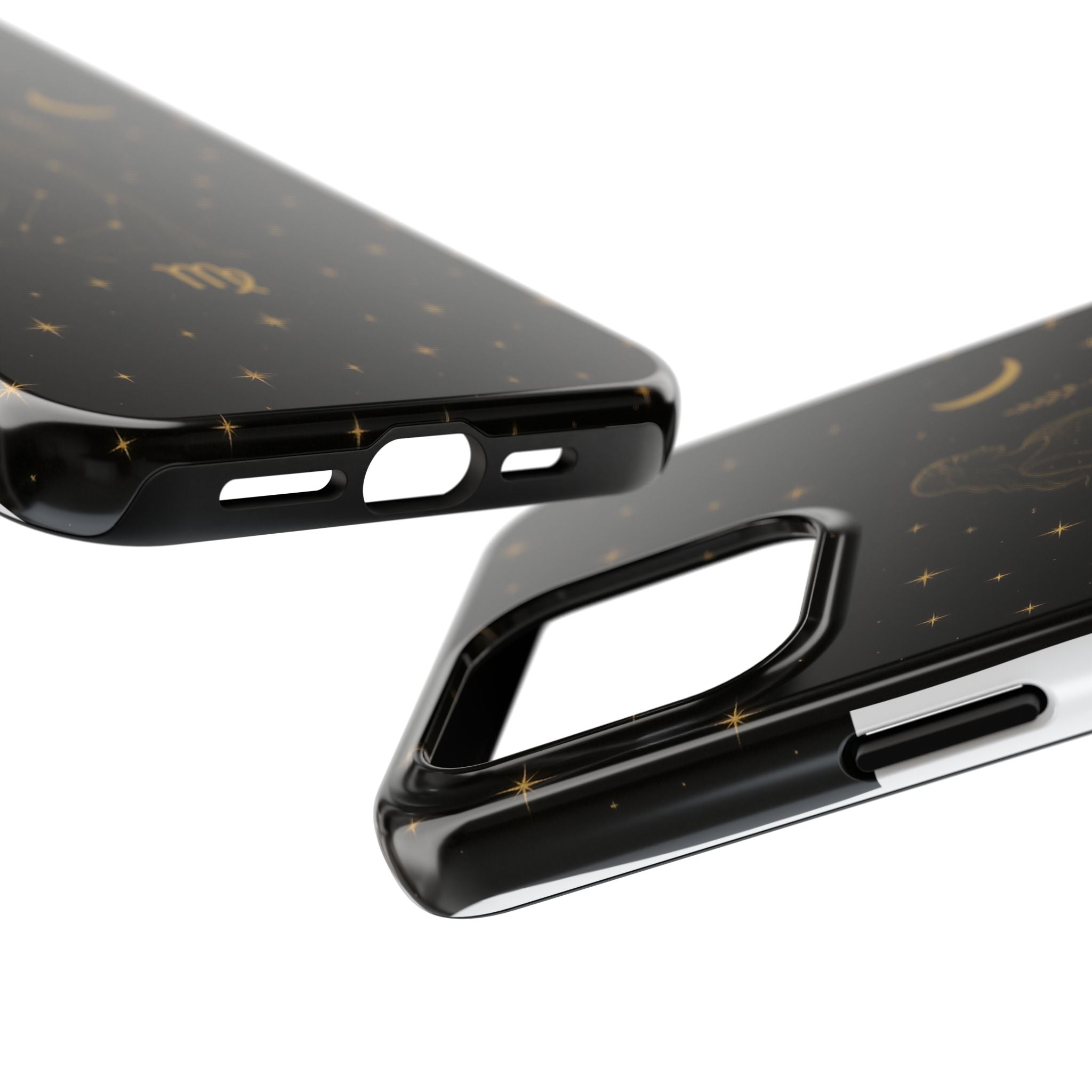 Virgo Tough Phone Case — Gold Constellation Zodiac Design